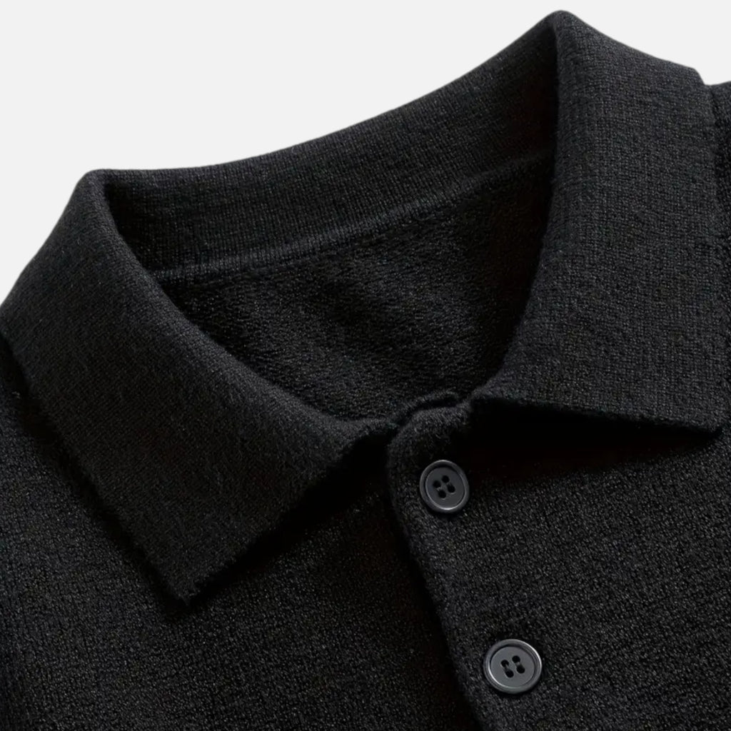 Belavoire | Men’s Knit Polo Sweater Autumn/Winter Classic