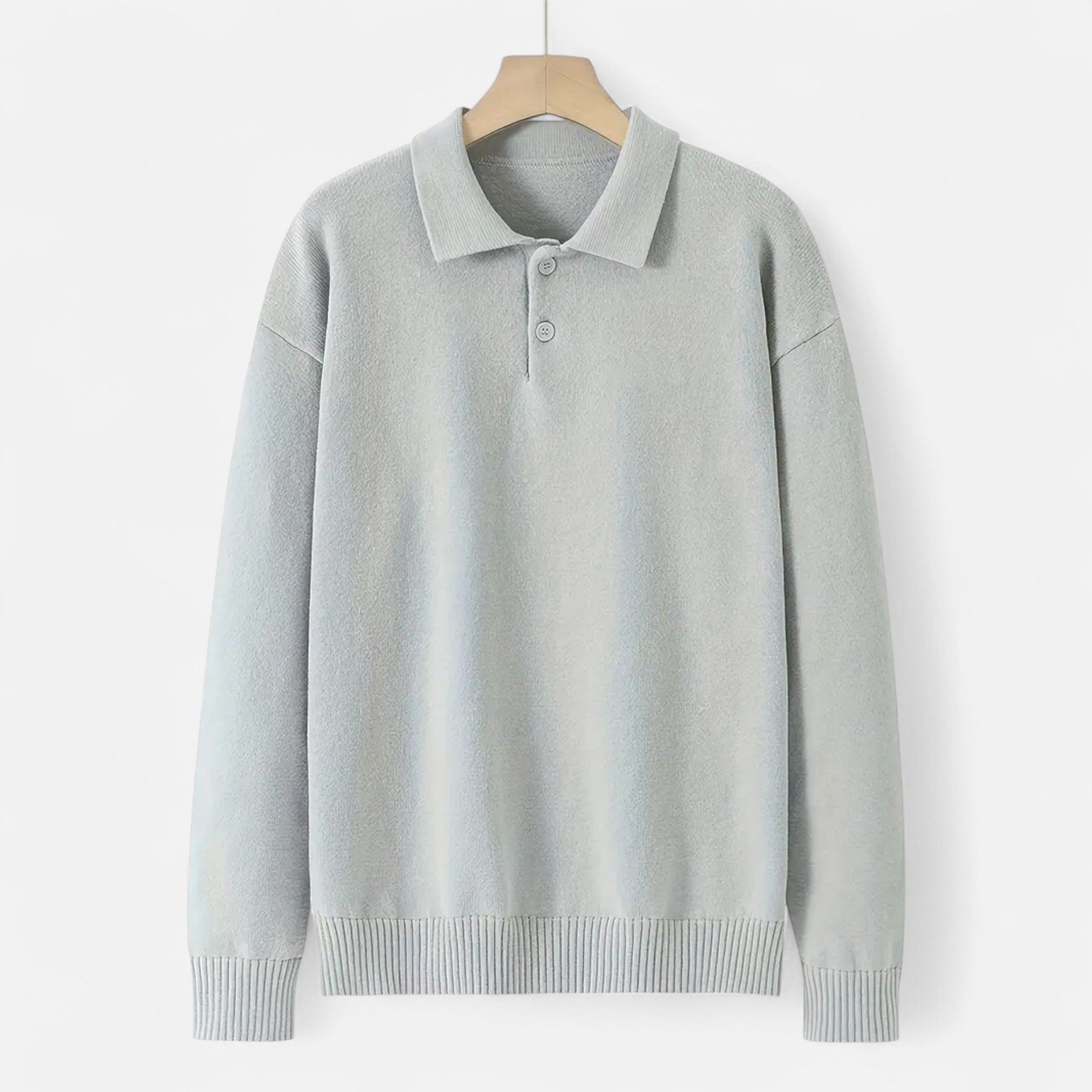 Belavoire | Men’s Knit Polo Sweater Autumn/Winter Classic
