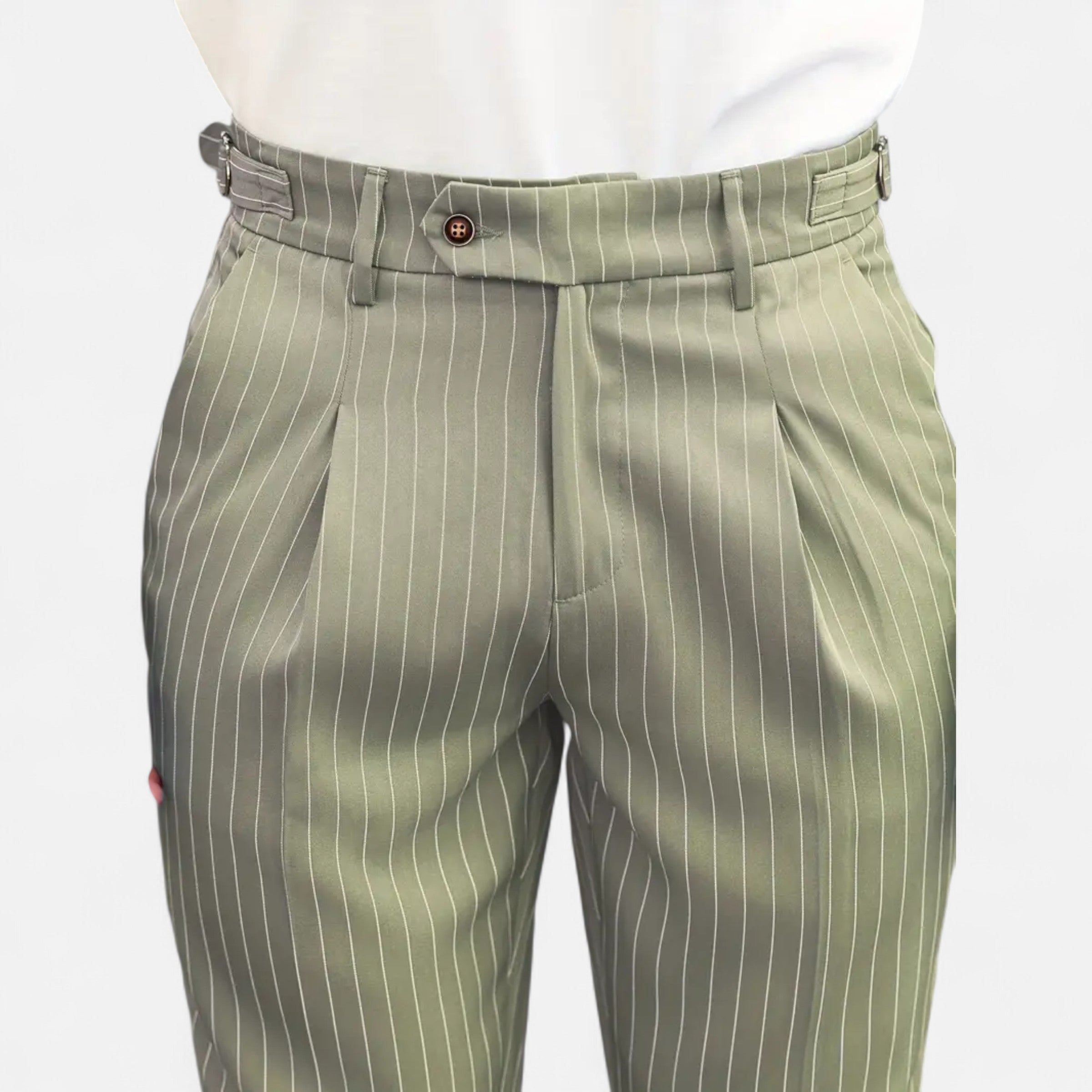 Belavoire | Men’s Pleated Business-Casual Trousers Classic Fit
