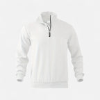Belavoire | Men’s Zip Henley Sweater with Stand Collar