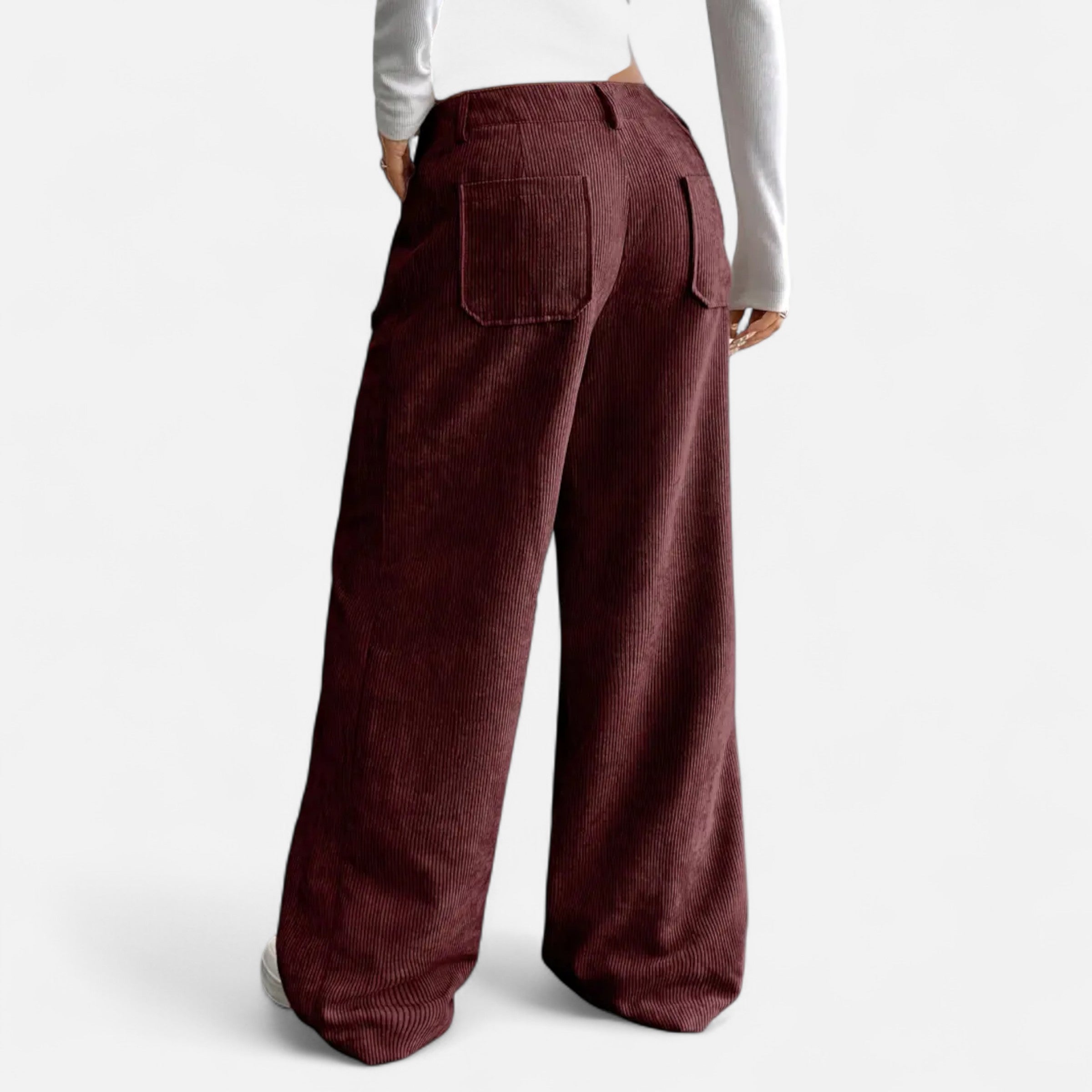 Belavoire | Women’s Corduroy Wide-Leg Trousers Classic