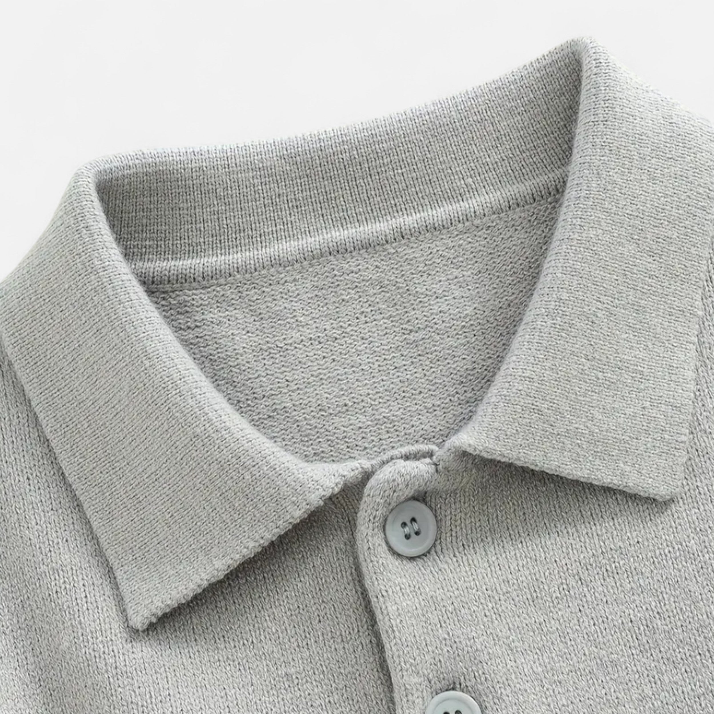 Belavoire | Men’s Knit Polo Sweater Autumn/Winter Classic
