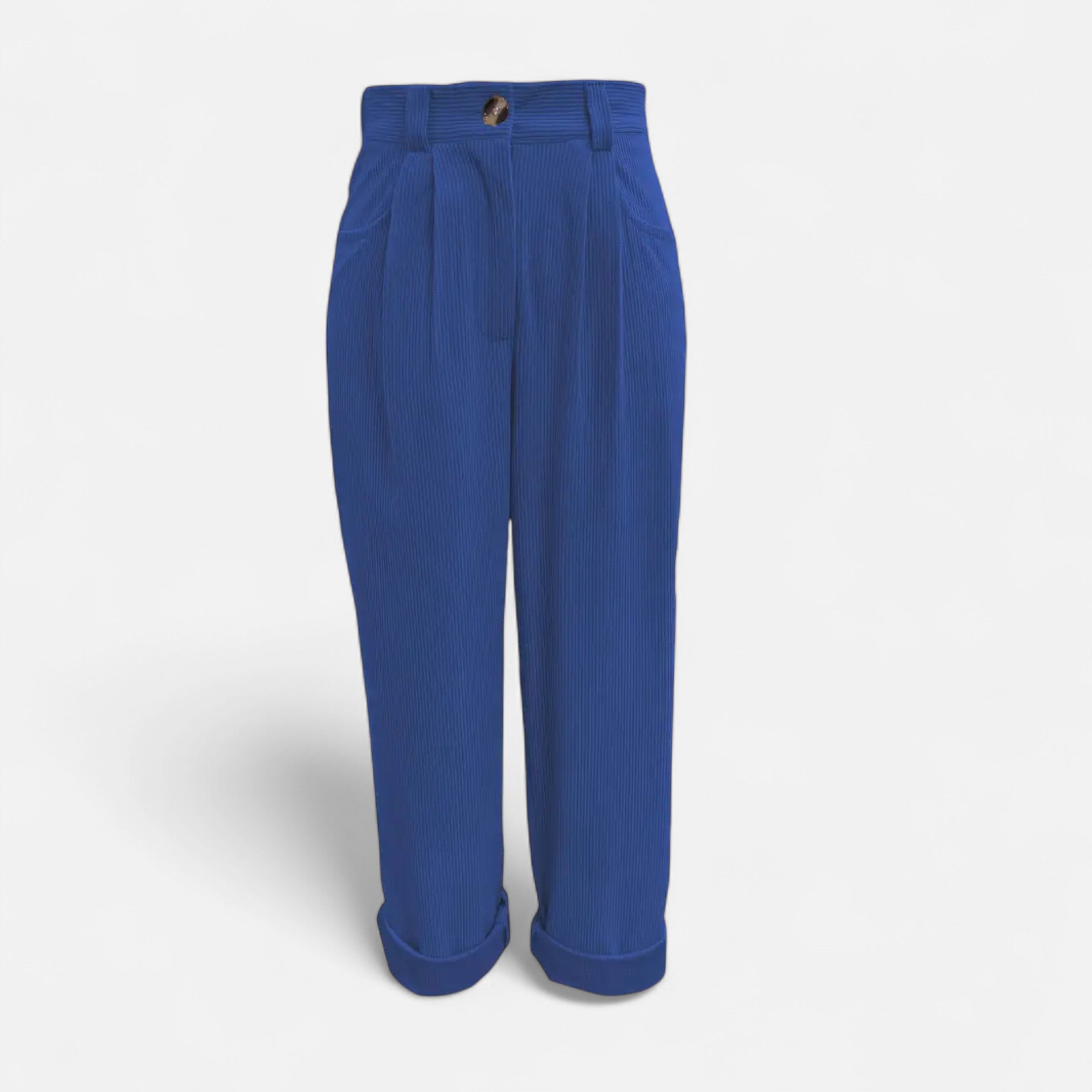 Belavoire | Women’s High-Waist Corduroy Trousers Classic
