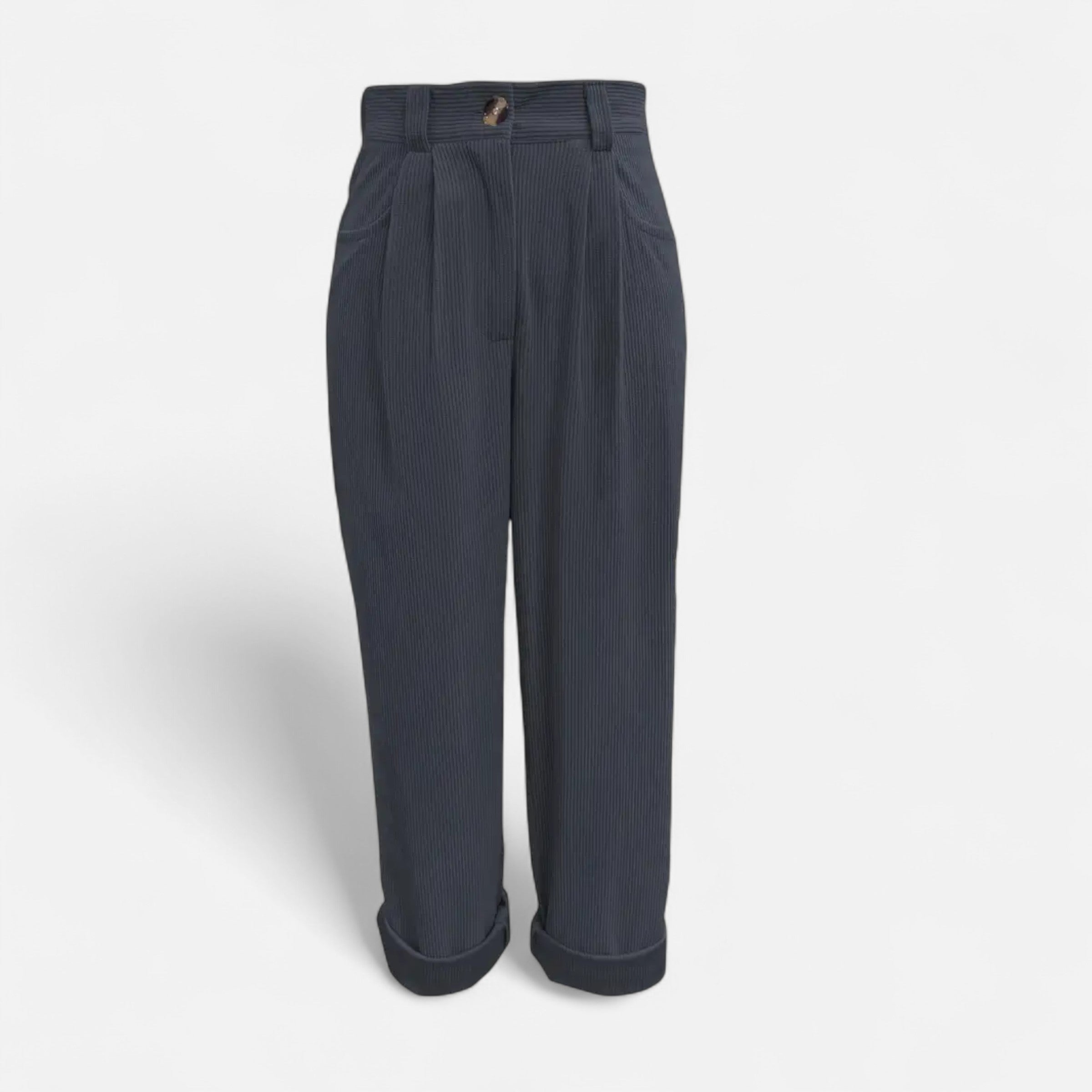 Belavoire | Women’s High-Waist Corduroy Trousers Classic