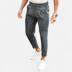 Belavoire | Men’s Pleated Business-Casual Trousers Classic Fit