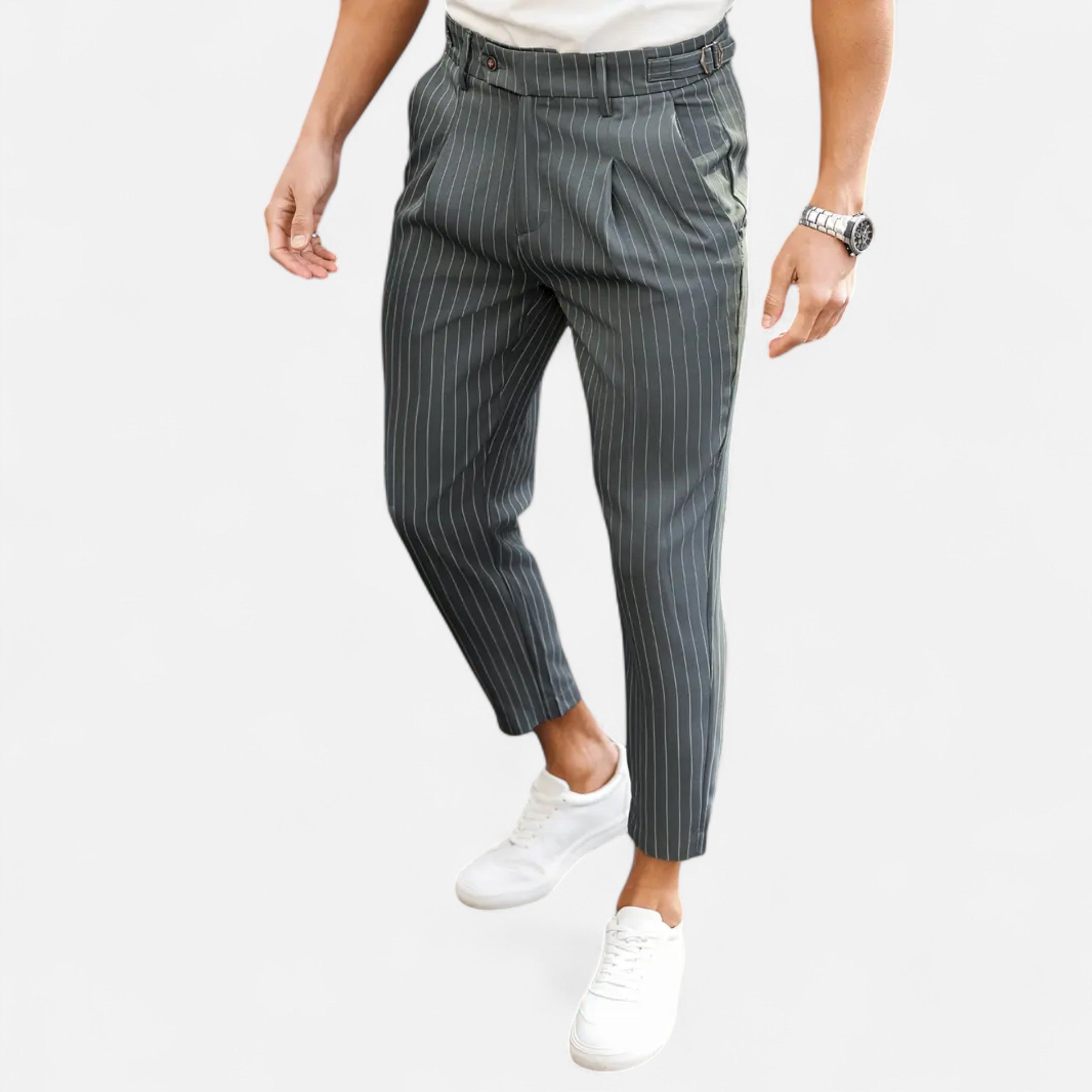 Belavoire | Men’s Pleated Business-Casual Trousers Classic Fit