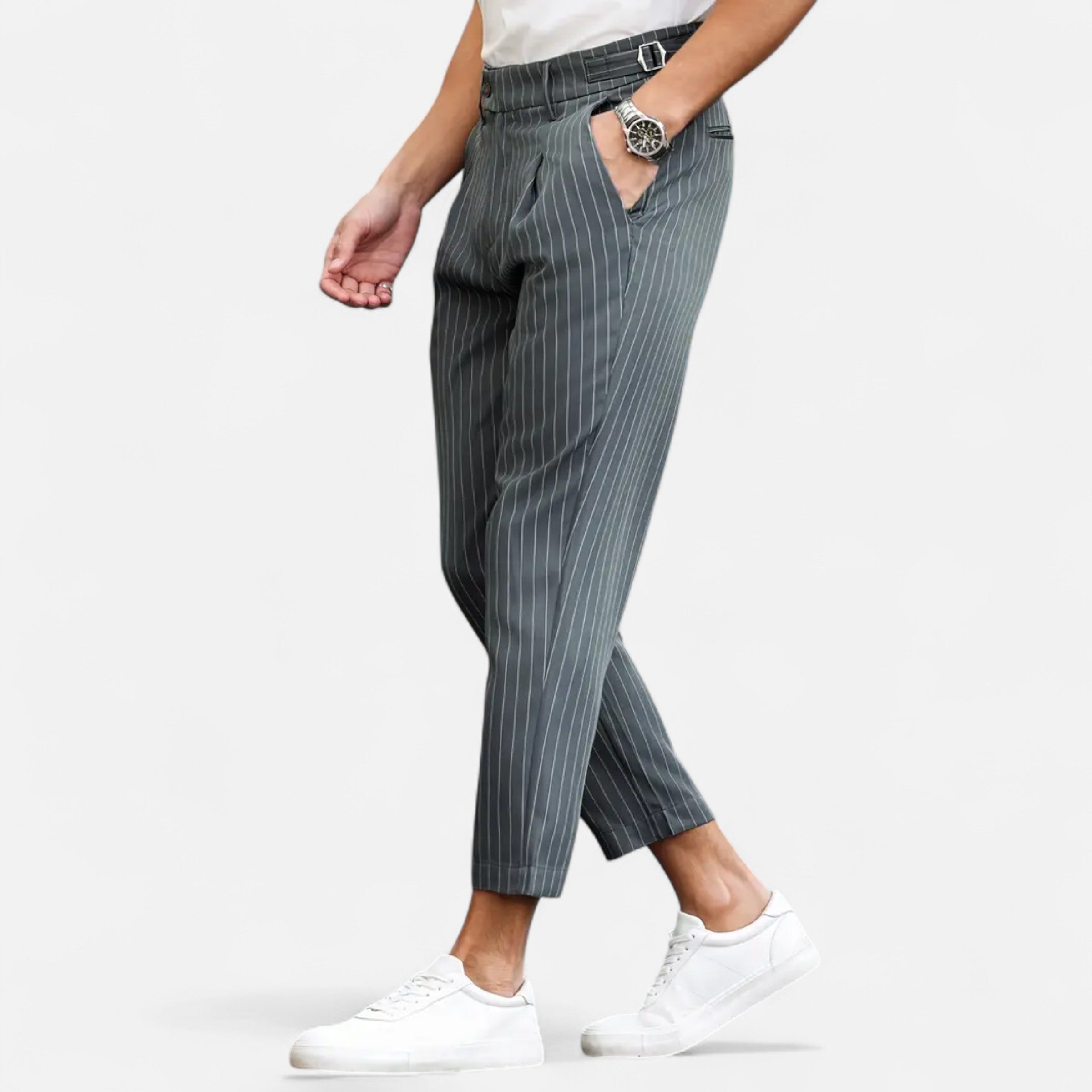 Belavoire | Men’s Pleated Business-Casual Trousers Classic Fit