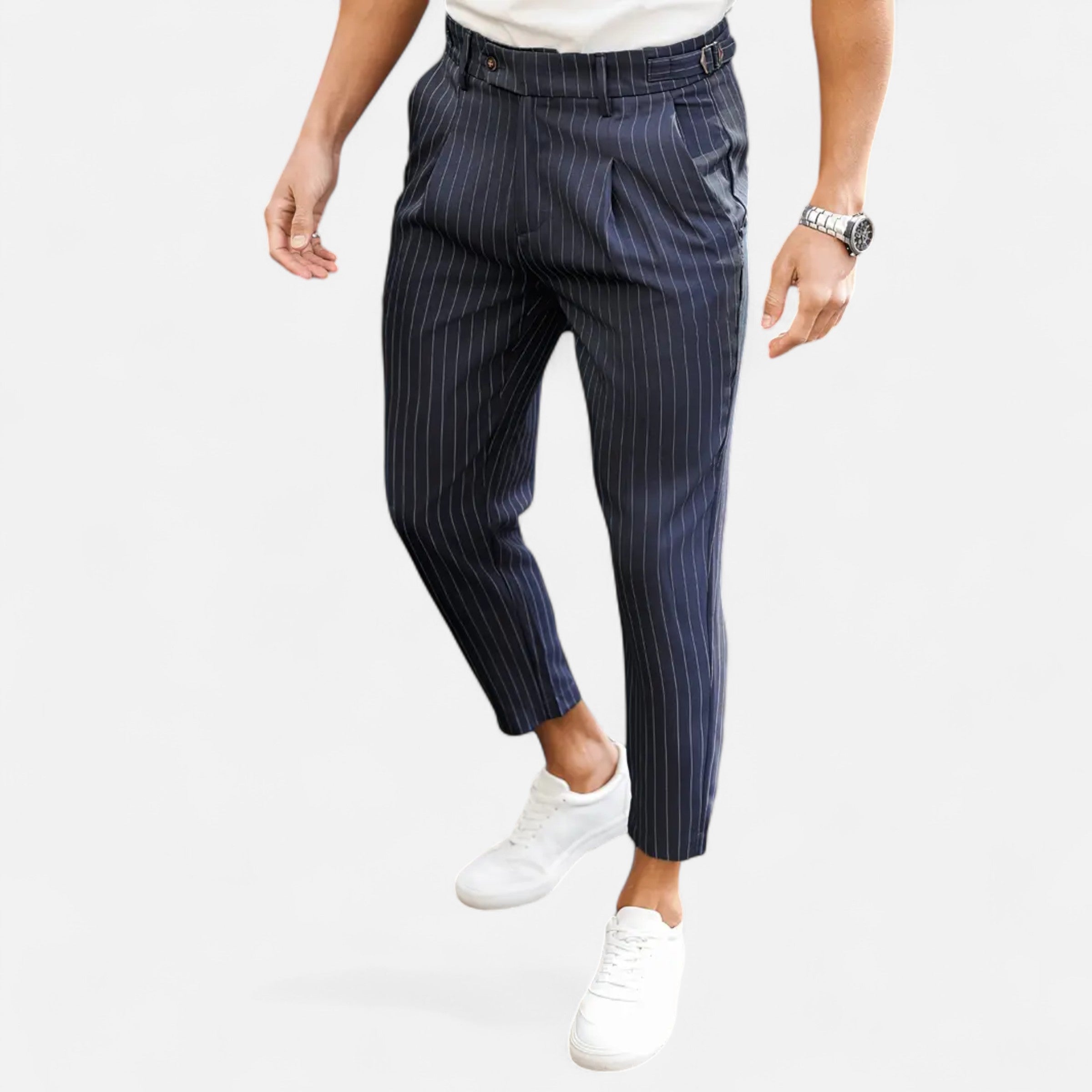 Belavoire | Men’s Pleated Business-Casual Trousers Classic Fit