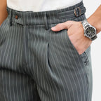 Belavoire | Men’s Pleated Business-Casual Trousers Classic Fit