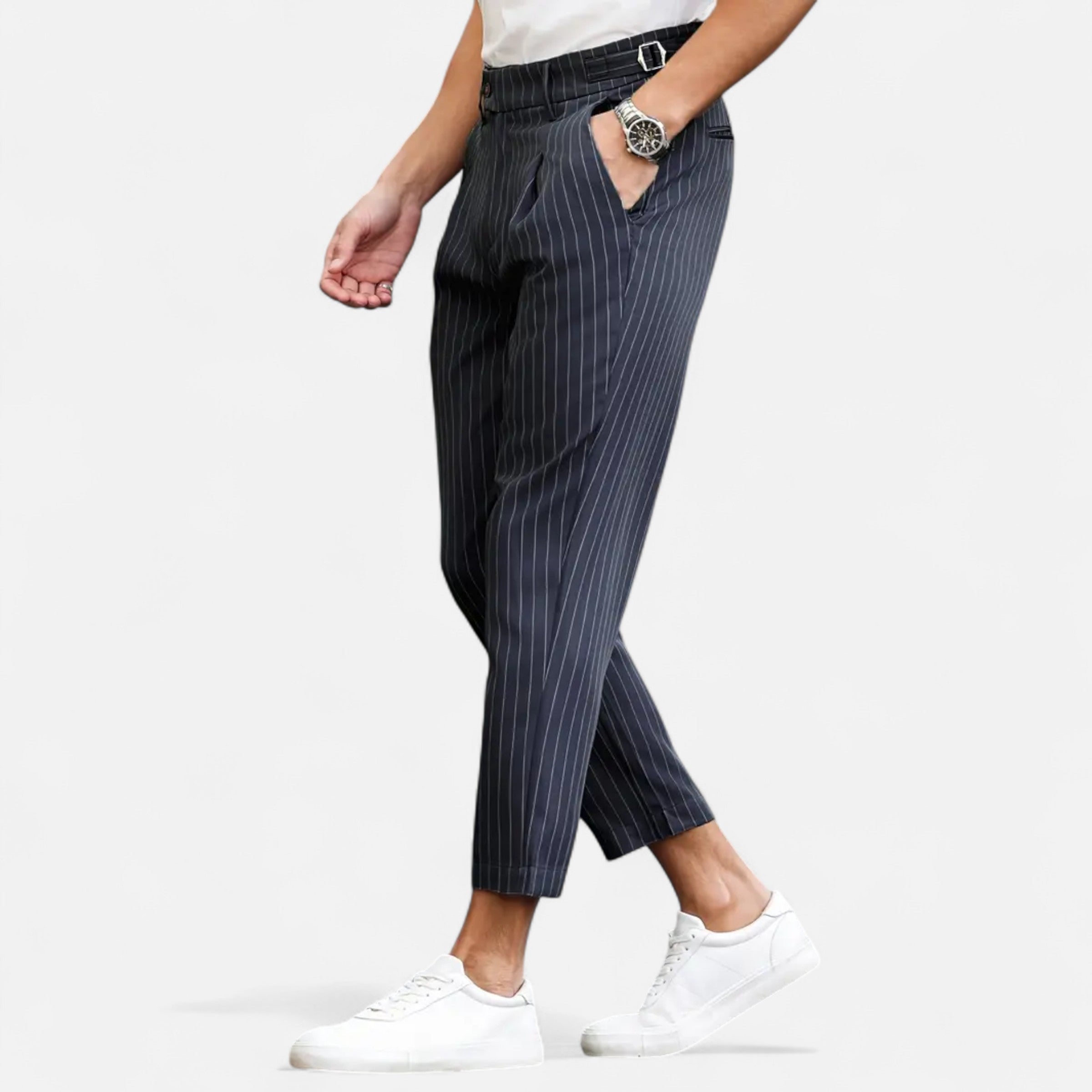 Belavoire | Men’s Pleated Business-Casual Trousers Classic Fit