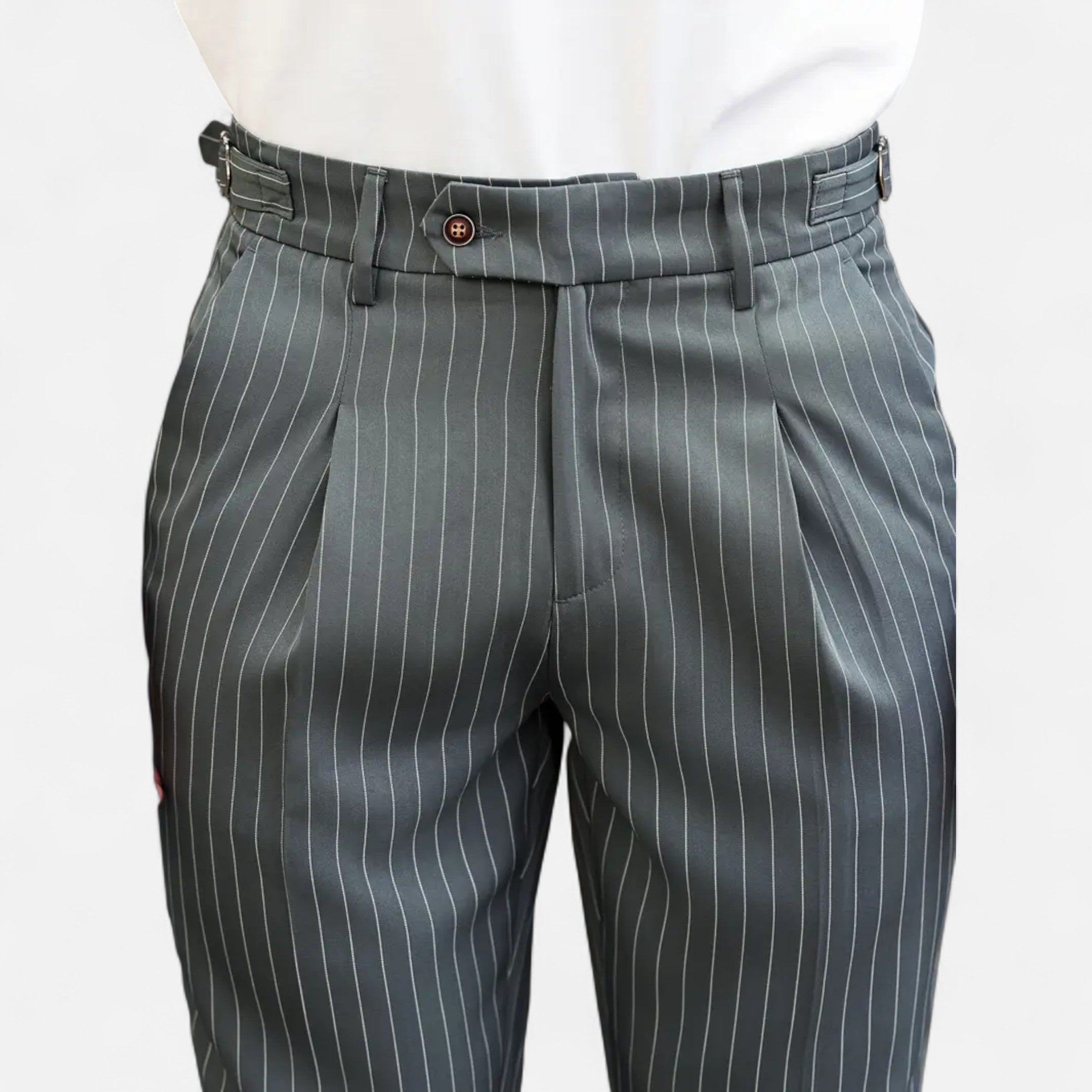 Belavoire | Men’s Pleated Business-Casual Trousers Classic Fit
