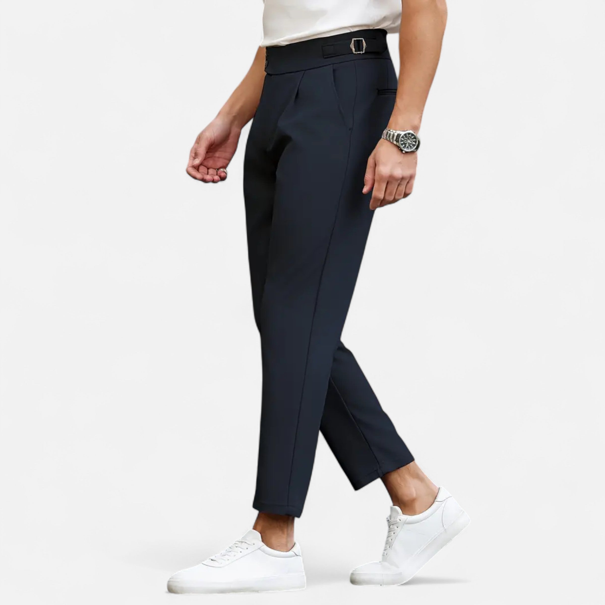 Belavoire | Men’s Pleated Business Trousers Classic Fit