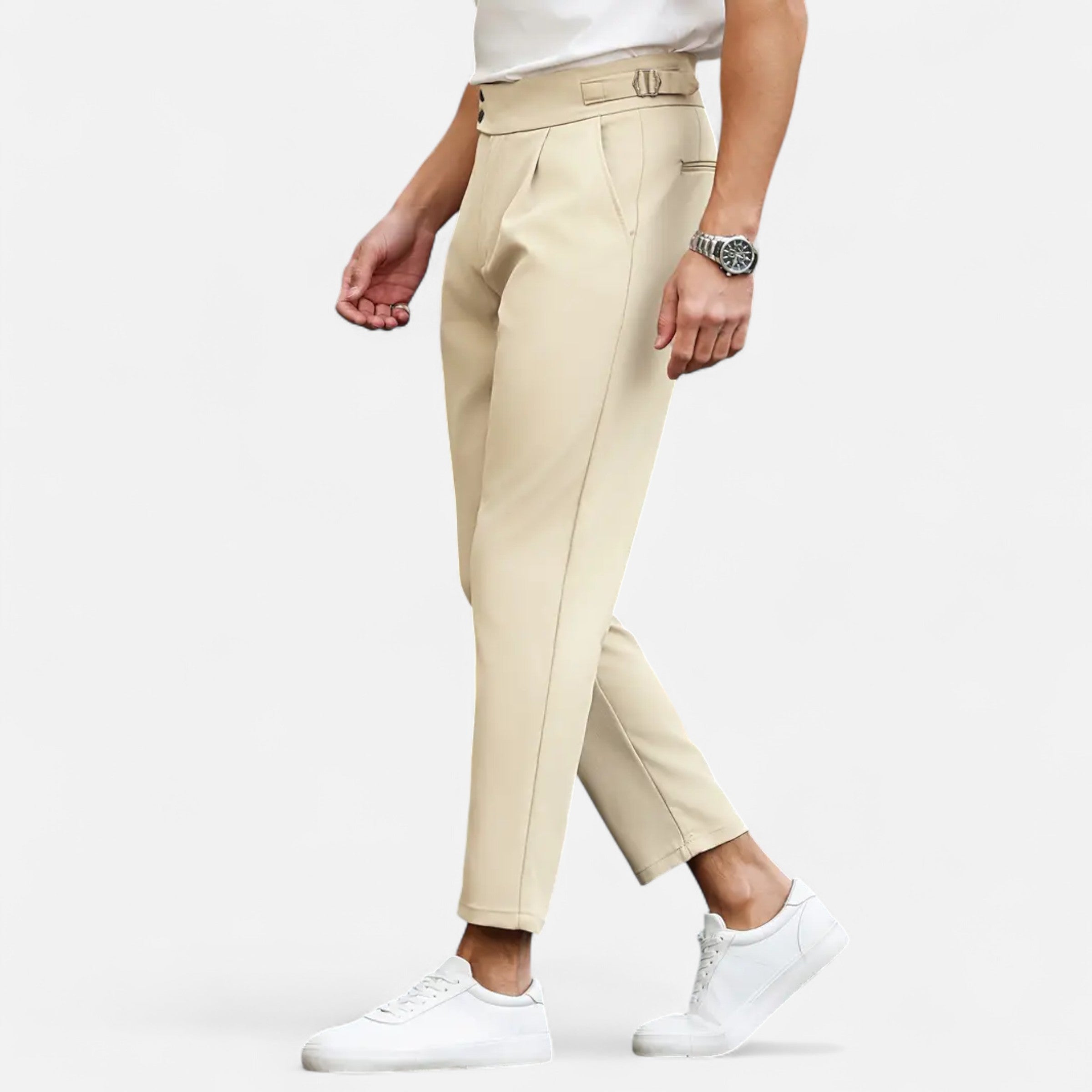 Belavoire | Men’s Pleated Business Trousers Classic Fit