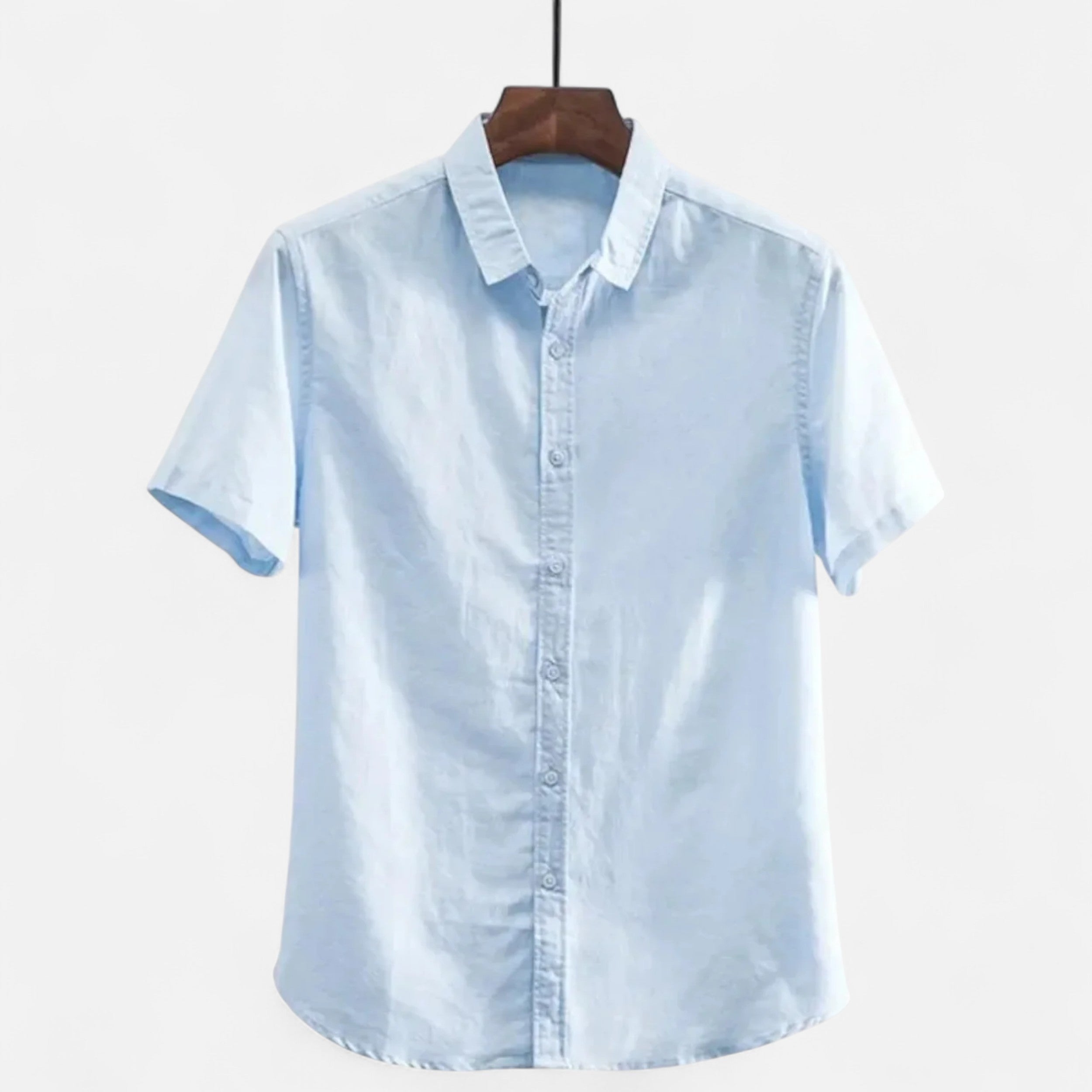 Belavoire | Men’s Linen Short-Sleeved Shirt Riviera