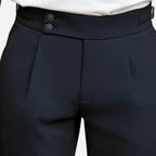 Belavoire | Men’s Pleated Business Trousers Classic Fit