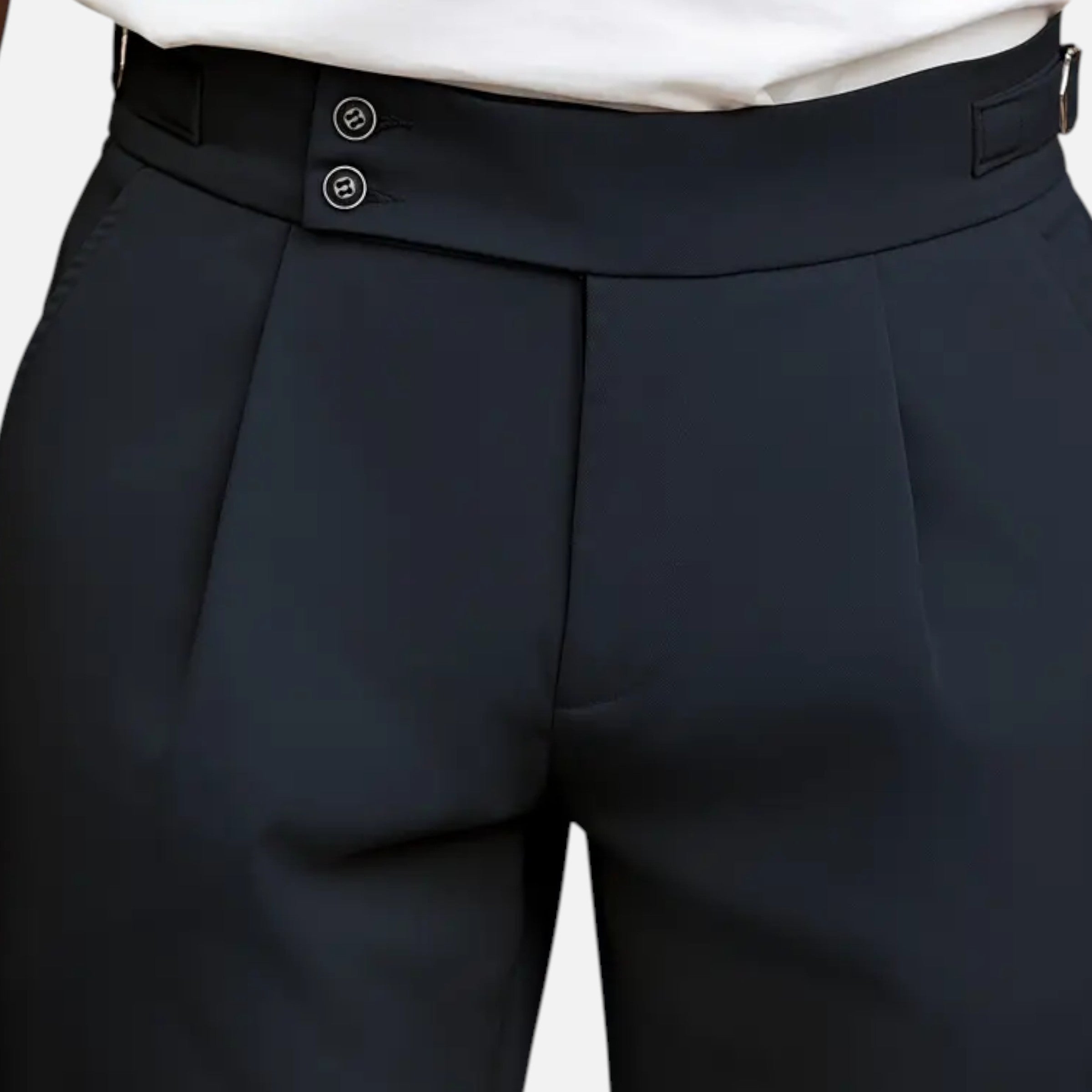 Belavoire | Men’s Pleated Business Trousers Classic Fit