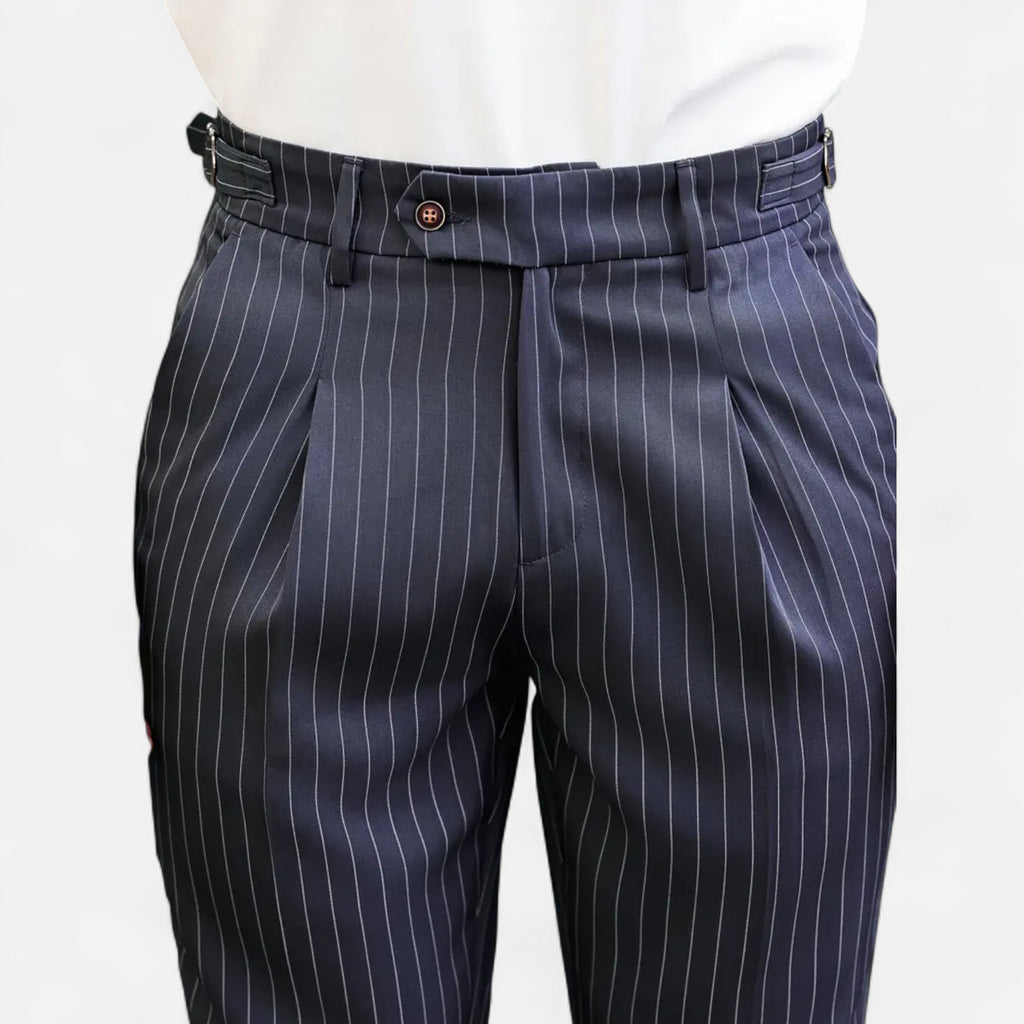 Belavoire | Men’s Pleated Business-Casual Trousers Classic Fit