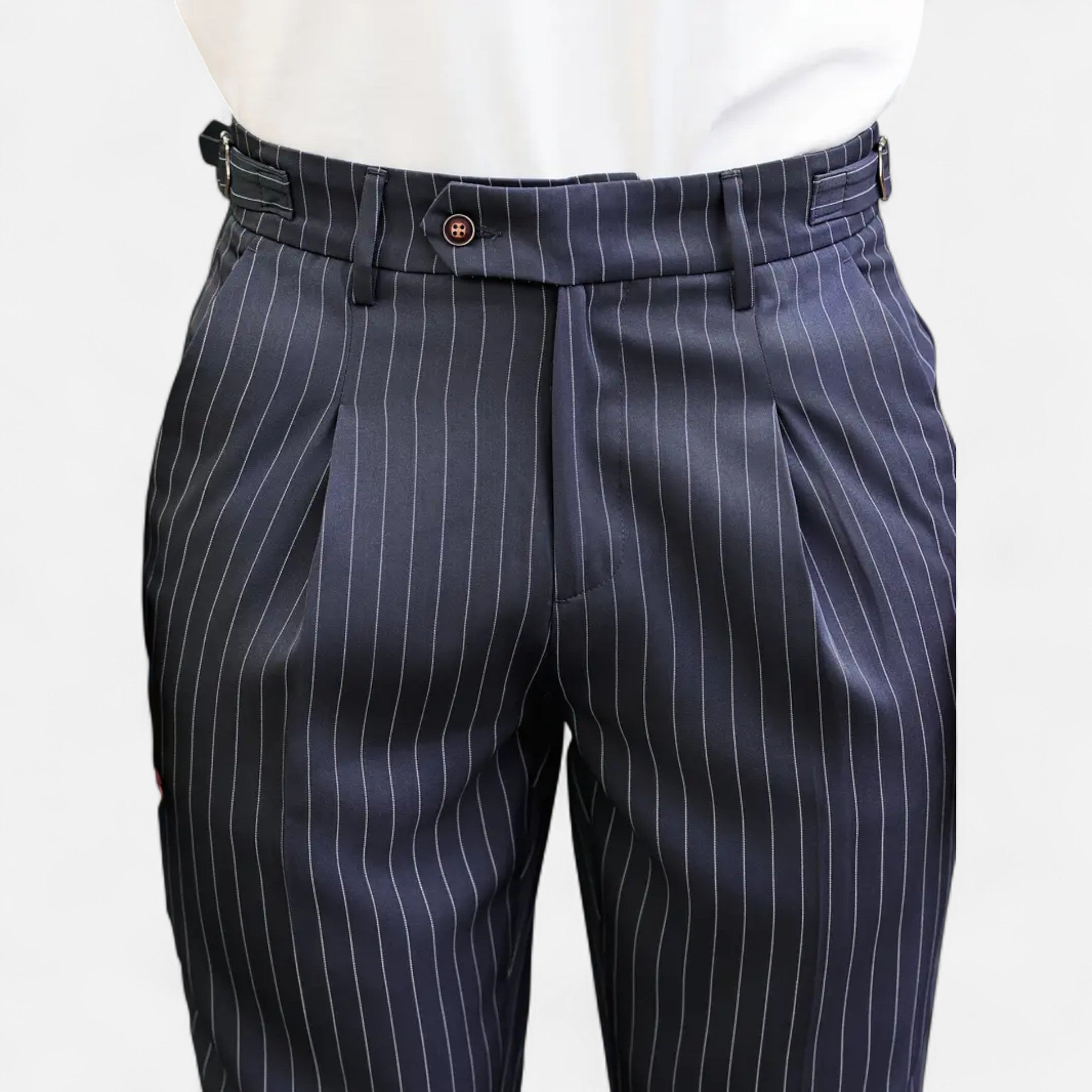 Belavoire | Men’s Pleated Business-Casual Trousers Classic Fit