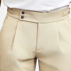 Belavoire | Men’s Pleated Business Trousers Classic Fit