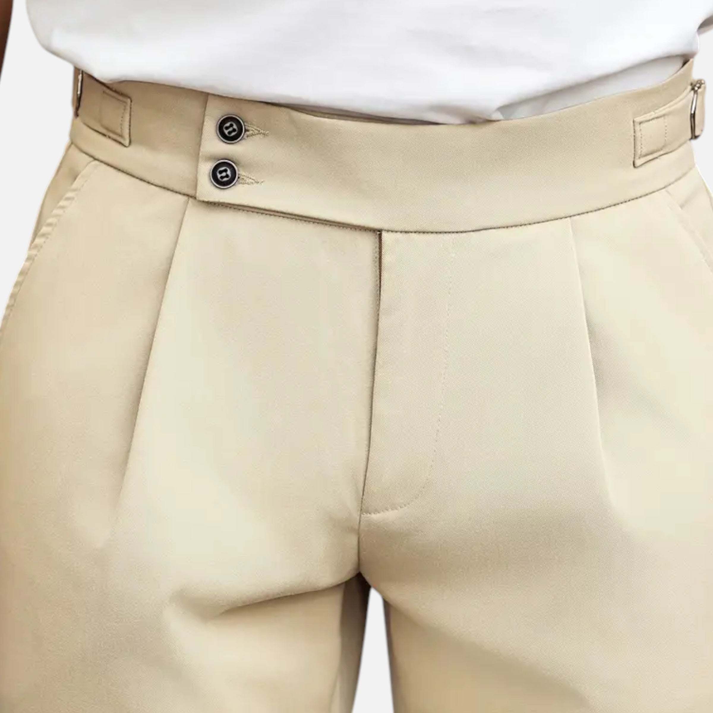 Belavoire | Men’s Pleated Business Trousers Classic Fit