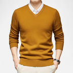 Belavoire | Men’s Classic V-Neck Sweater Rayon Blend
