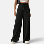 Belavoire | Women’s High-Waist Drawstring Wide-Leg Trousers