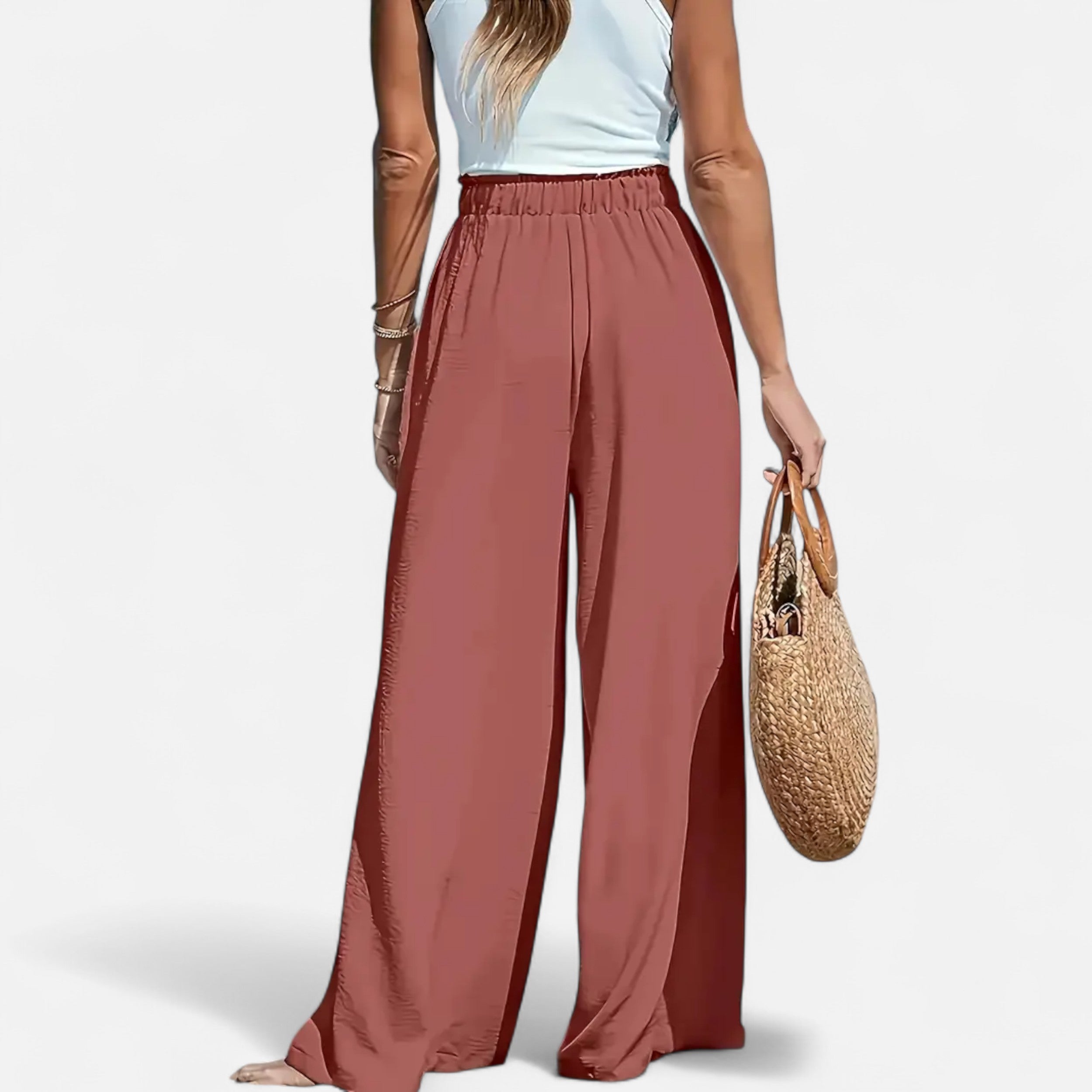 Belavoire | Women’s High-Waist Wide-Leg Trousers Classic