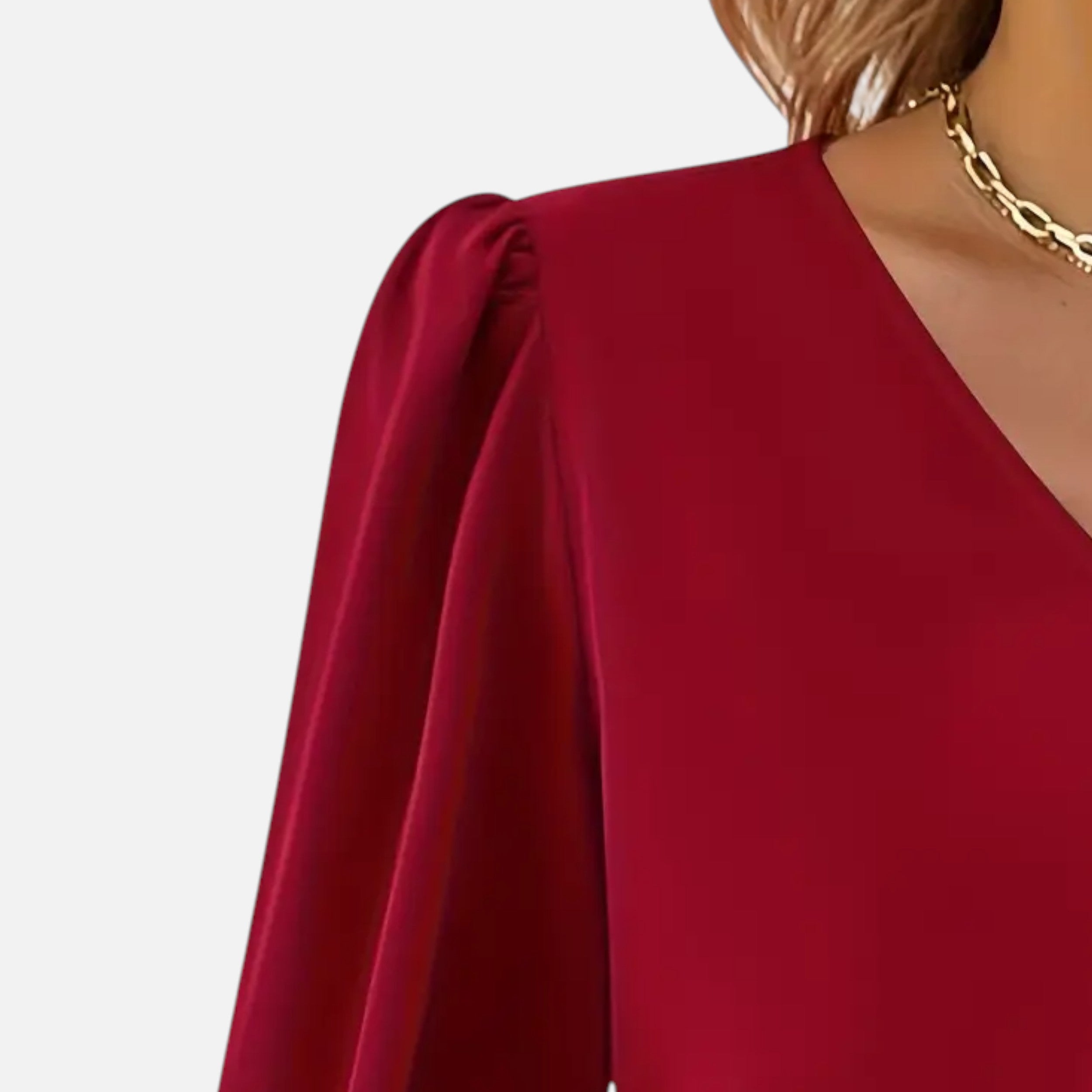 Belavoire | Women’s Chiffon V-Neck Blouse Classic