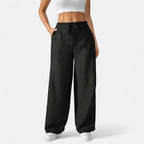 Belavoire | Women’s High-Waist Drawstring Wide-Leg Trousers
