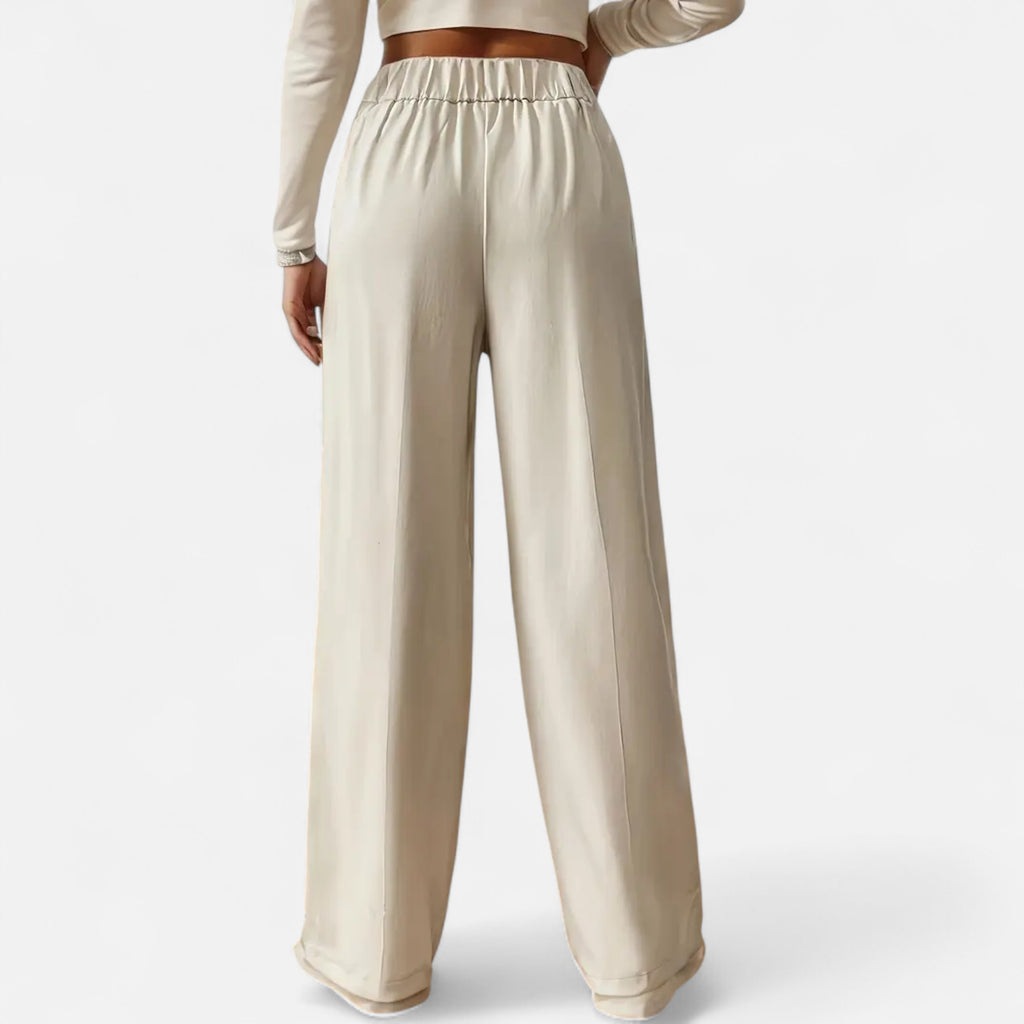 Belavoire | Women’s High-Waist Straight-Leg Trousers