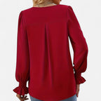 Belavoire | Women’s Chiffon V-Neck Blouse Classic