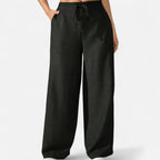 Belavoire | Women’s High-Waist Drawstring Wide-Leg Trousers