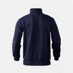 Belavoire | Men’s Zip Henley Sweater with Stand Collar