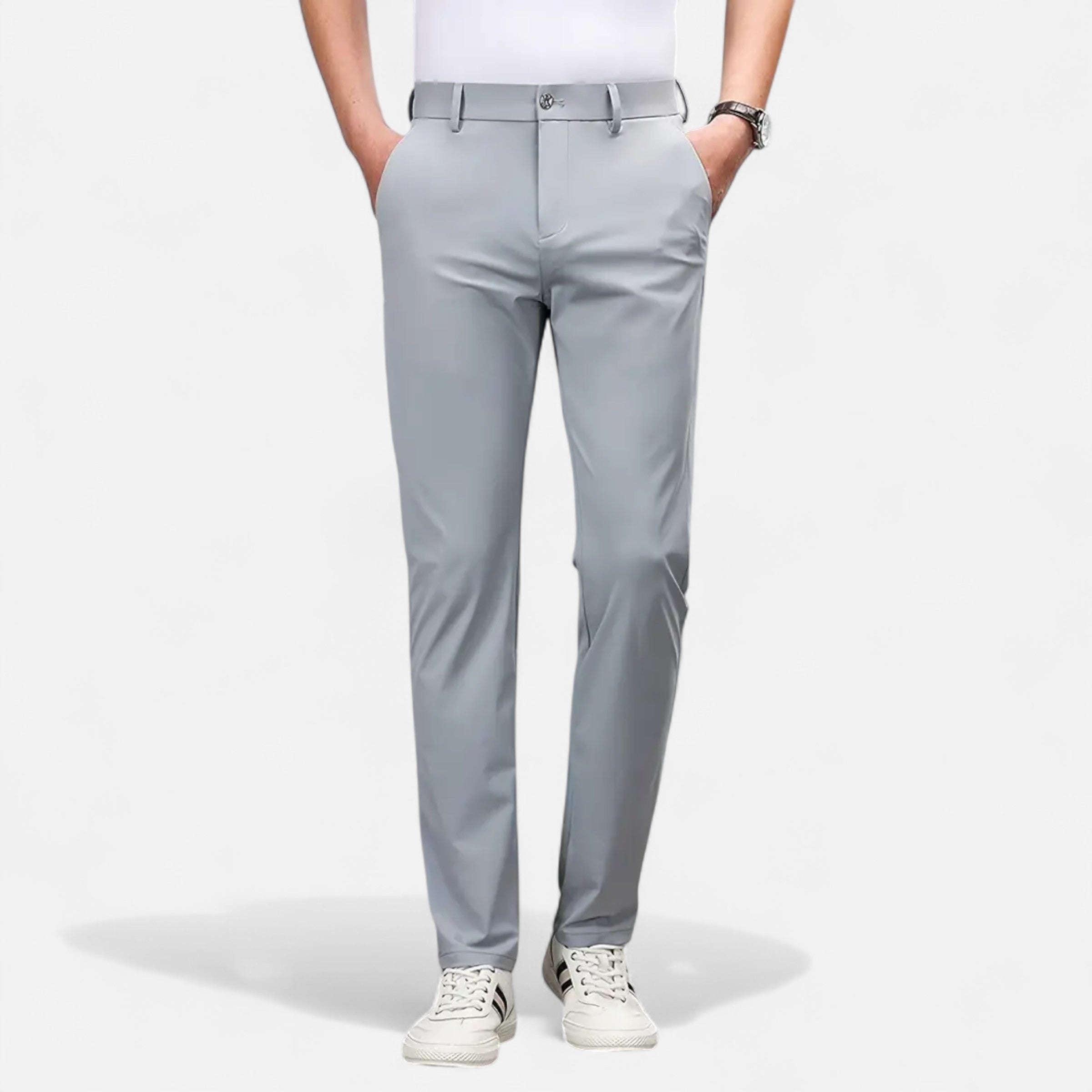 Belavoire | Men’s Slim-Fit Stretch Trousers Classic