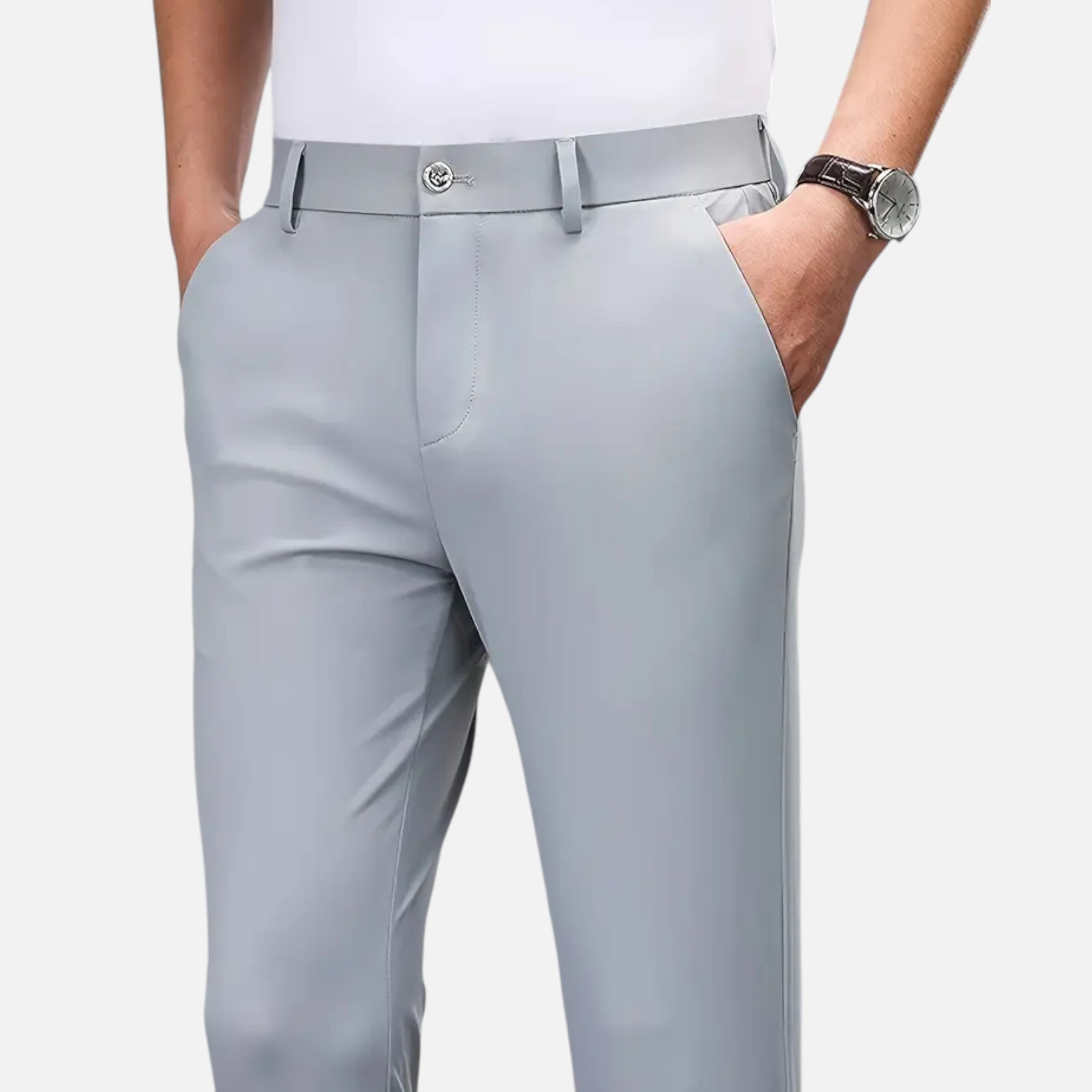 Belavoire | Men’s Slim-Fit Stretch Trousers Classic
