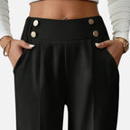 Belavoire | Women’s High-Waist Straight-Leg Trousers