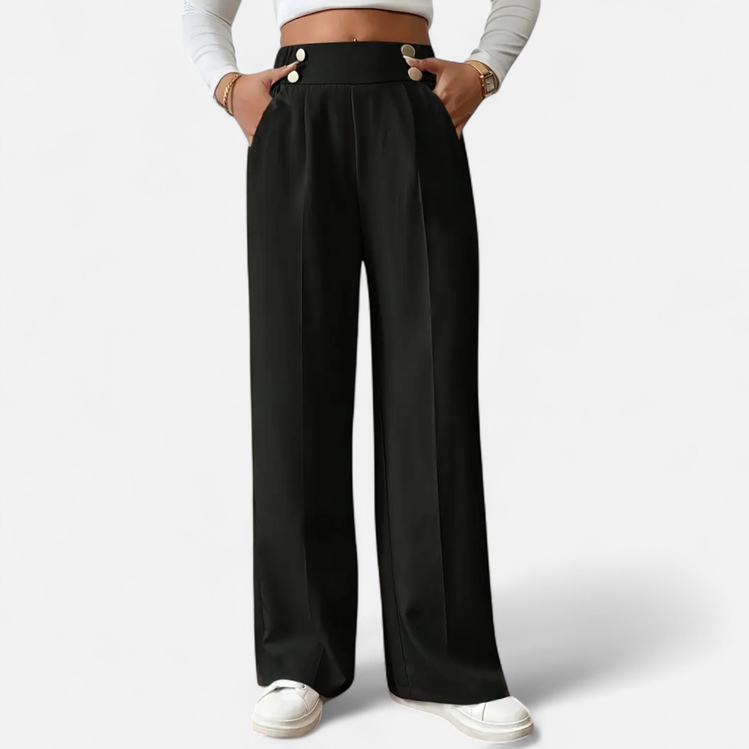 Belavoire | Women’s High-Waist Straight-Leg Trousers