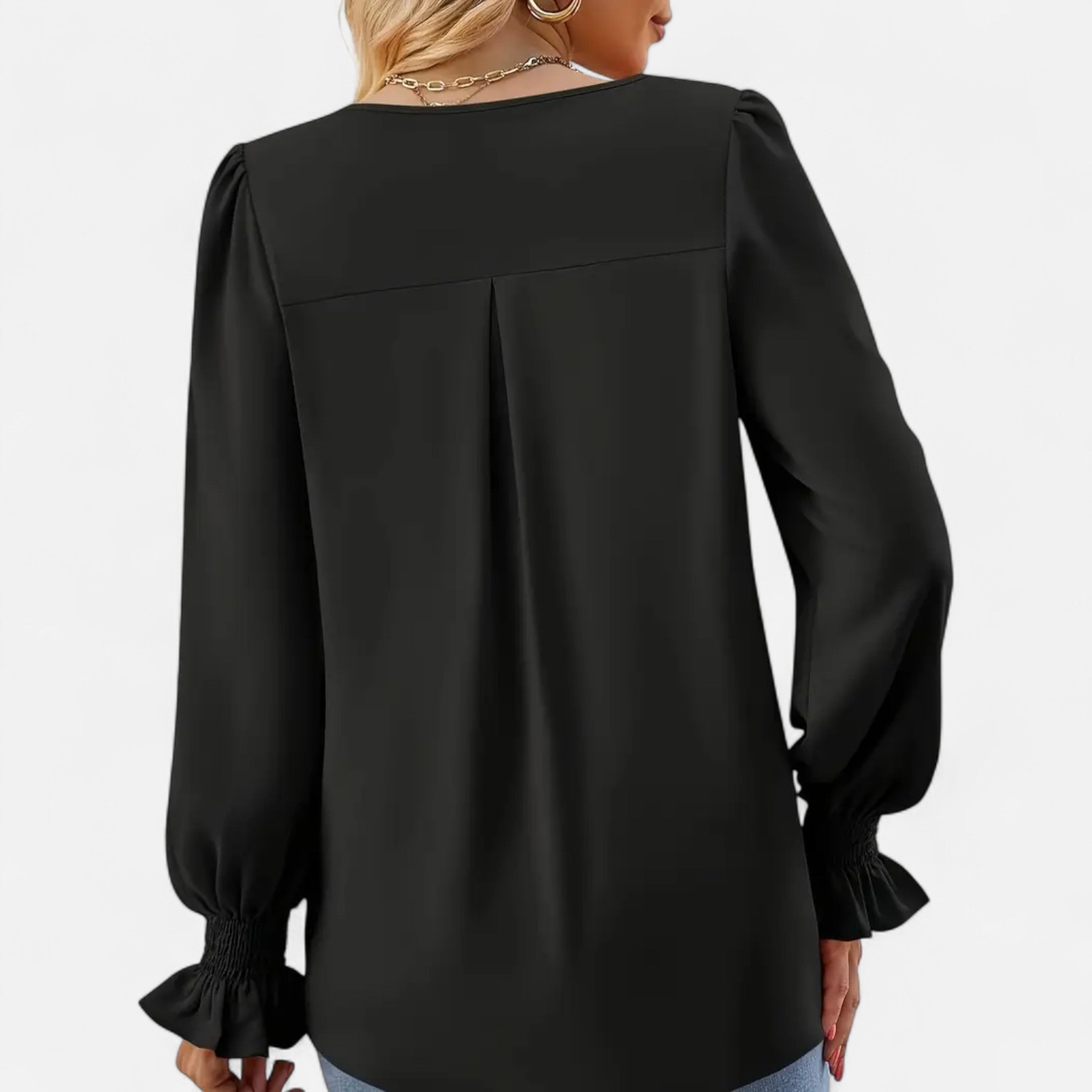Belavoire | Women’s Chiffon V-Neck Blouse Classic