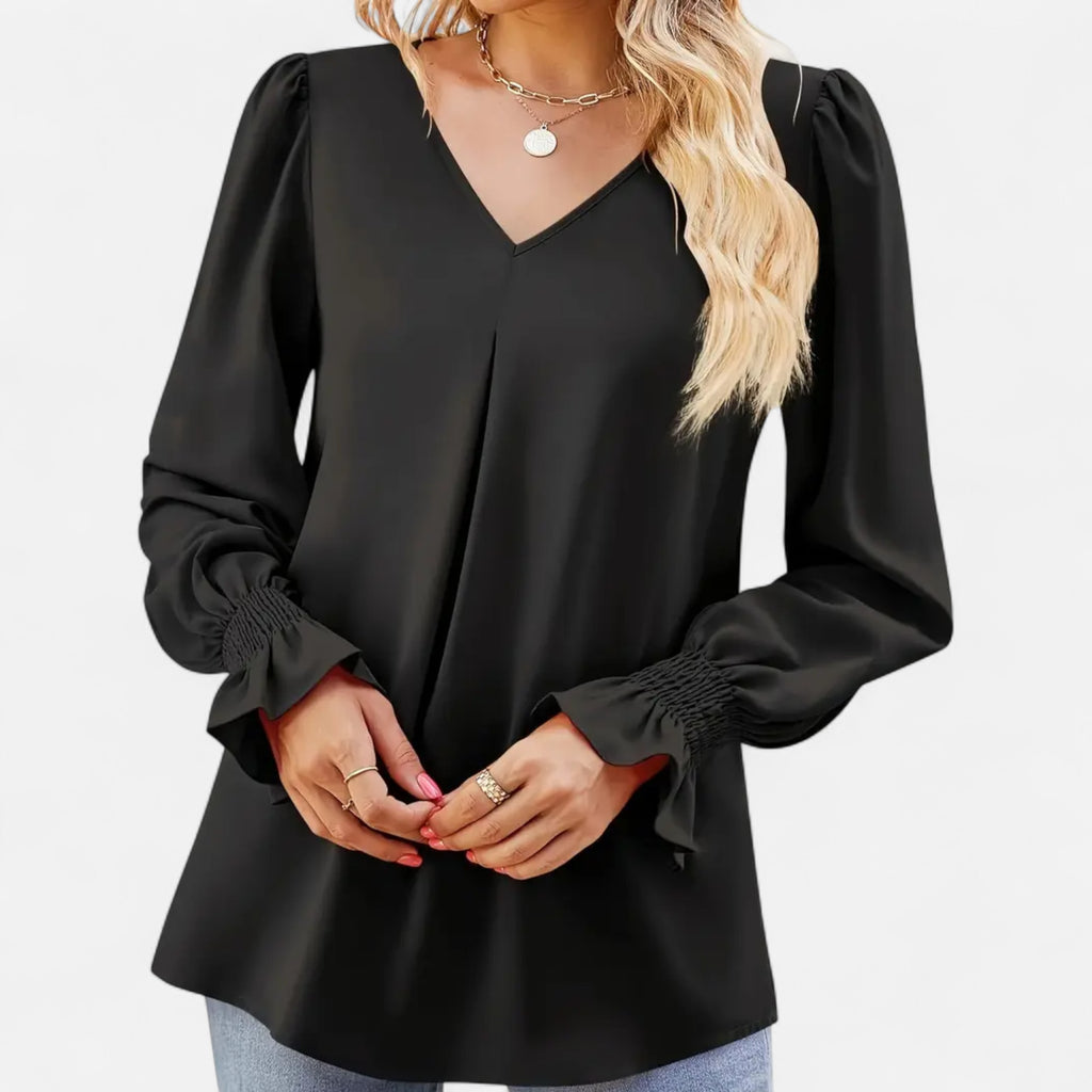 Belavoire | Women’s Chiffon V-Neck Blouse Classic