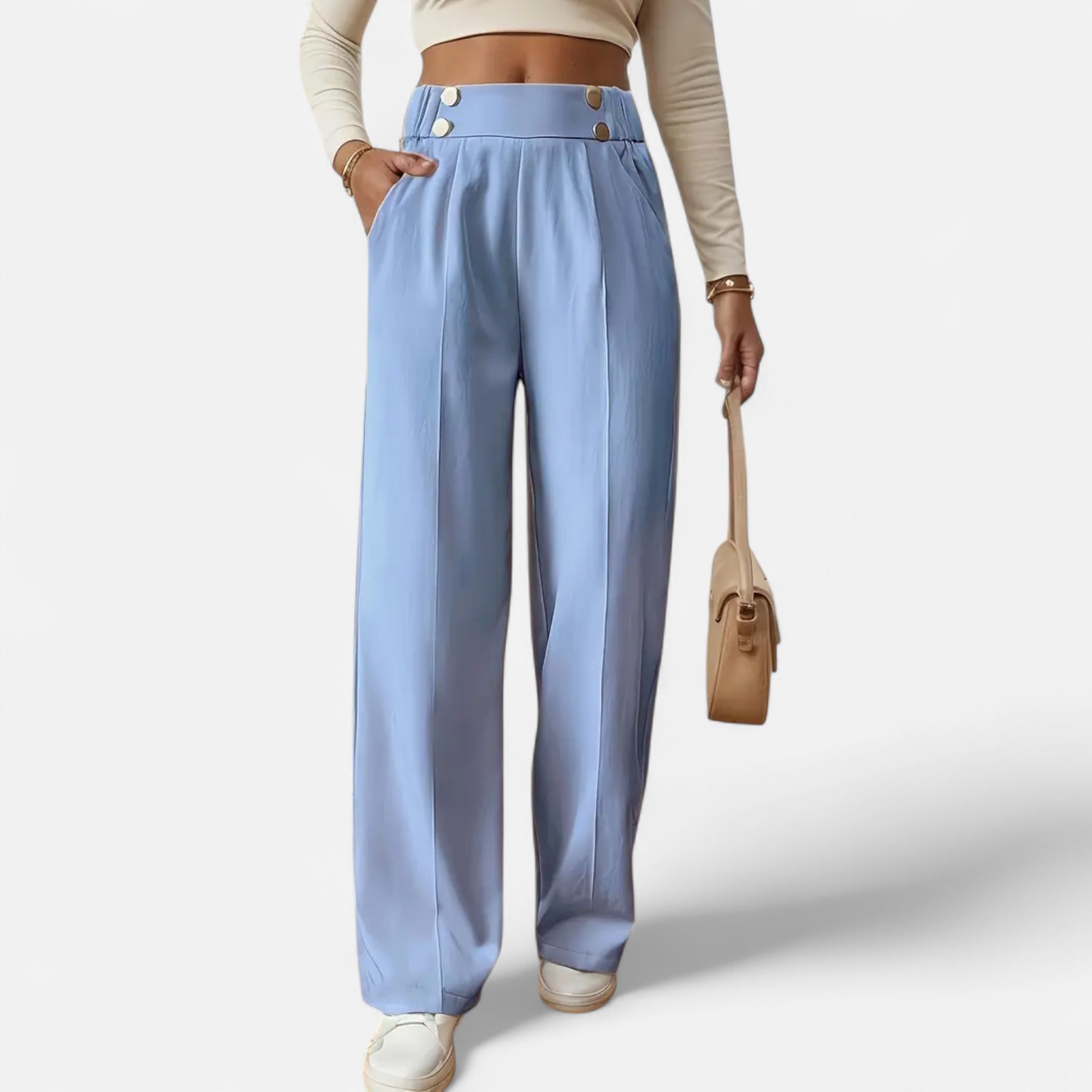Belavoire | Women’s High-Waist Straight-Leg Trousers