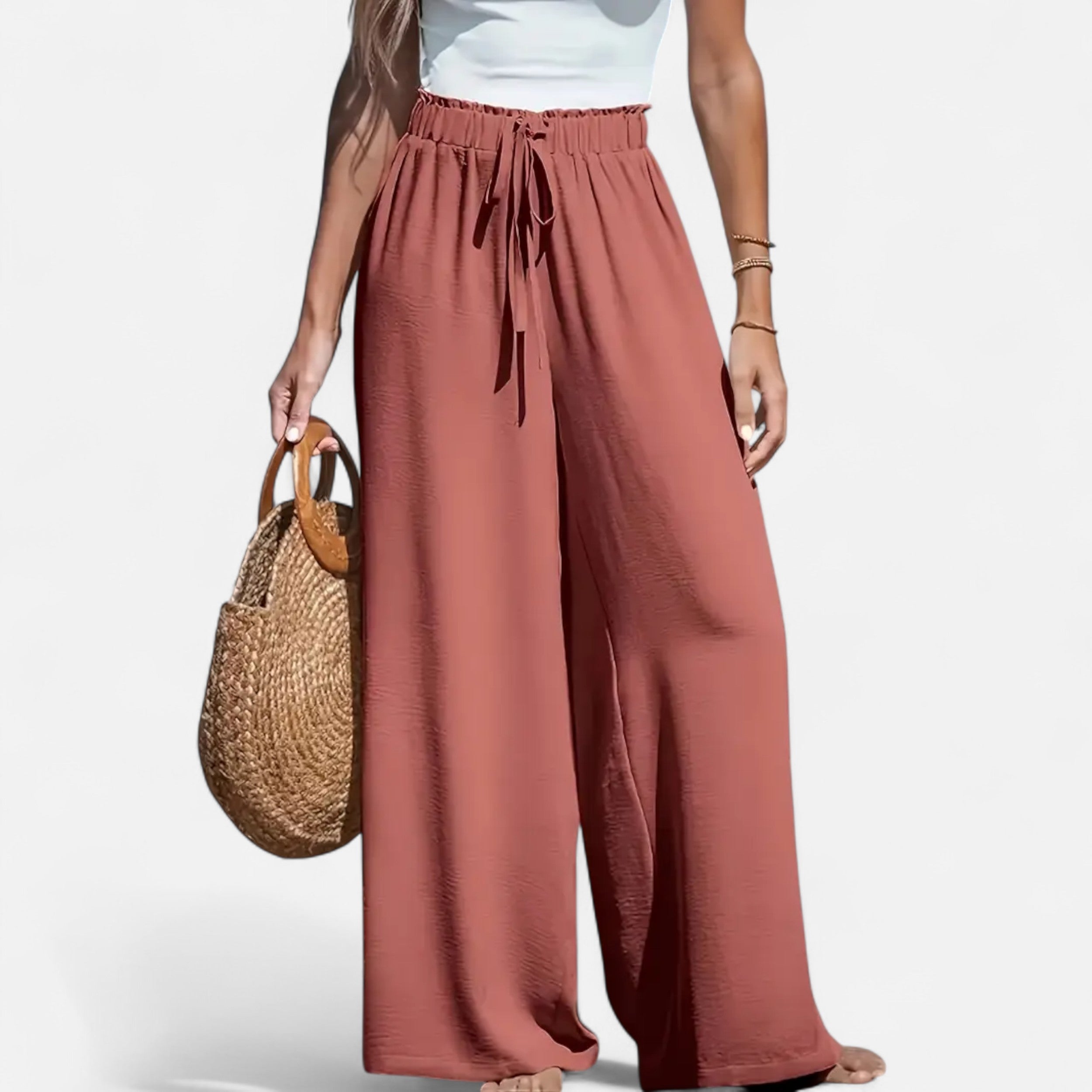 Belavoire | Women’s High-Waist Wide-Leg Trousers Classic