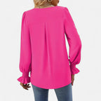 Belavoire | Women’s Chiffon V-Neck Blouse Classic
