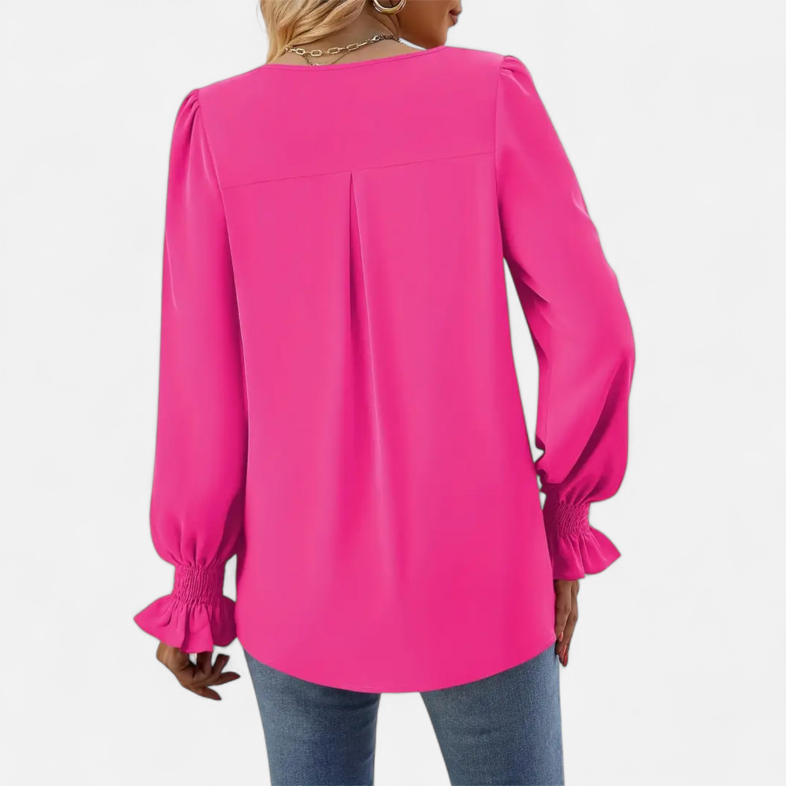 Belavoire | Women’s Chiffon V-Neck Blouse Classic