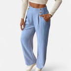 Belavoire | Women’s High-Waist Straight-Leg Trousers