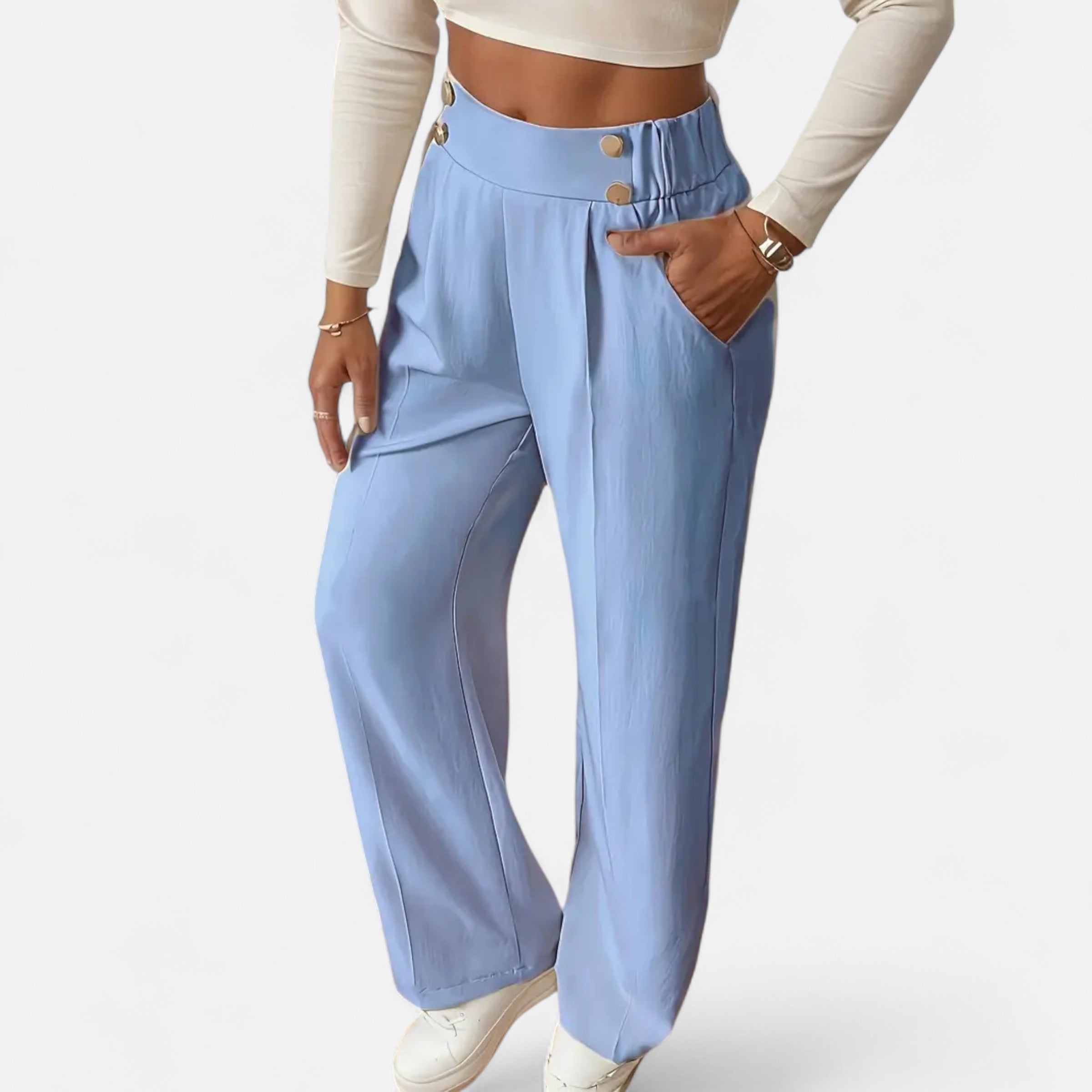 Belavoire | Women’s High-Waist Straight-Leg Trousers