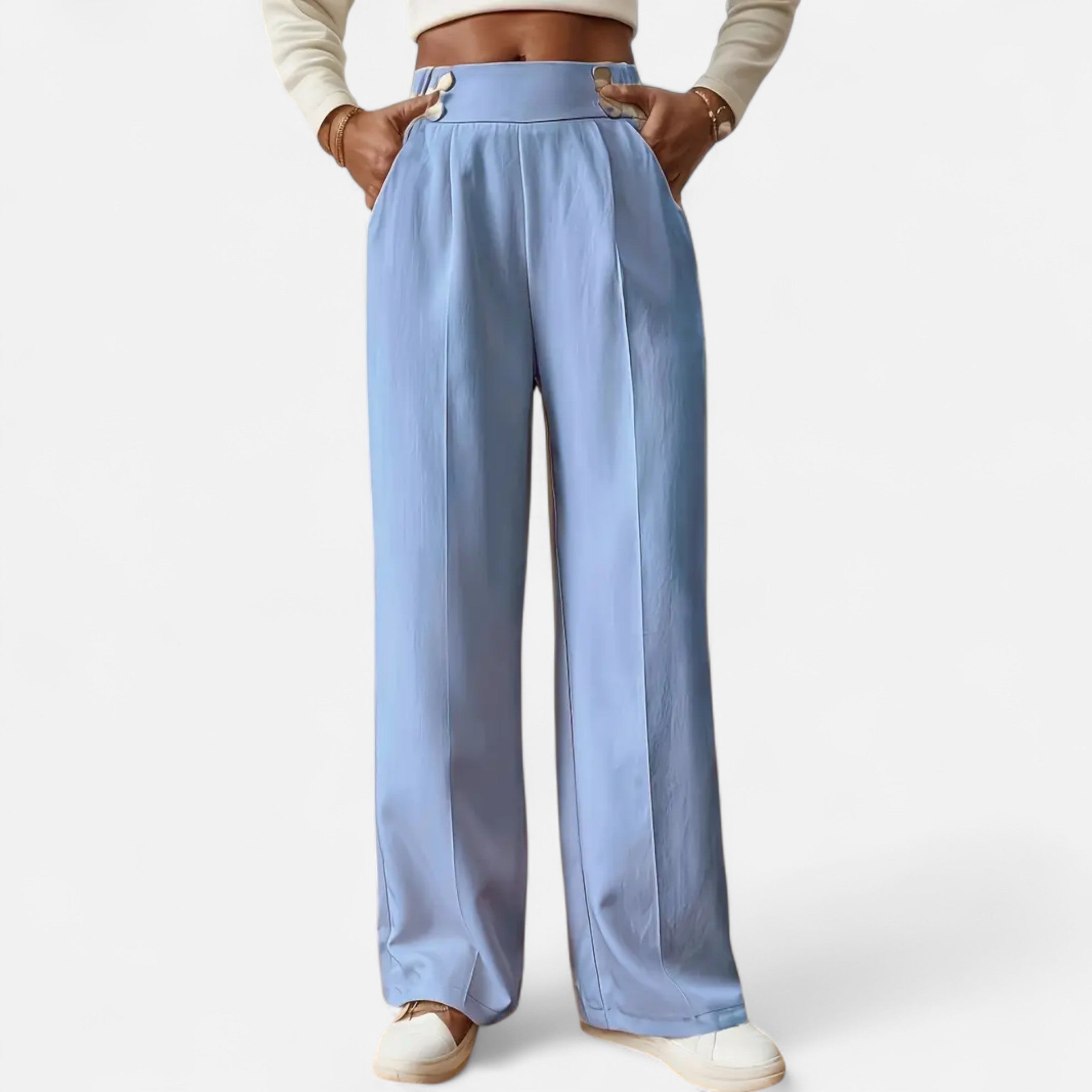 Belavoire | Women’s High-Waist Straight-Leg Trousers