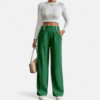 Belavoire | Women’s High-Waist Straight-Leg Trousers