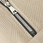 Belavoire | Men’s Zip Henley Sweater with Stand Collar