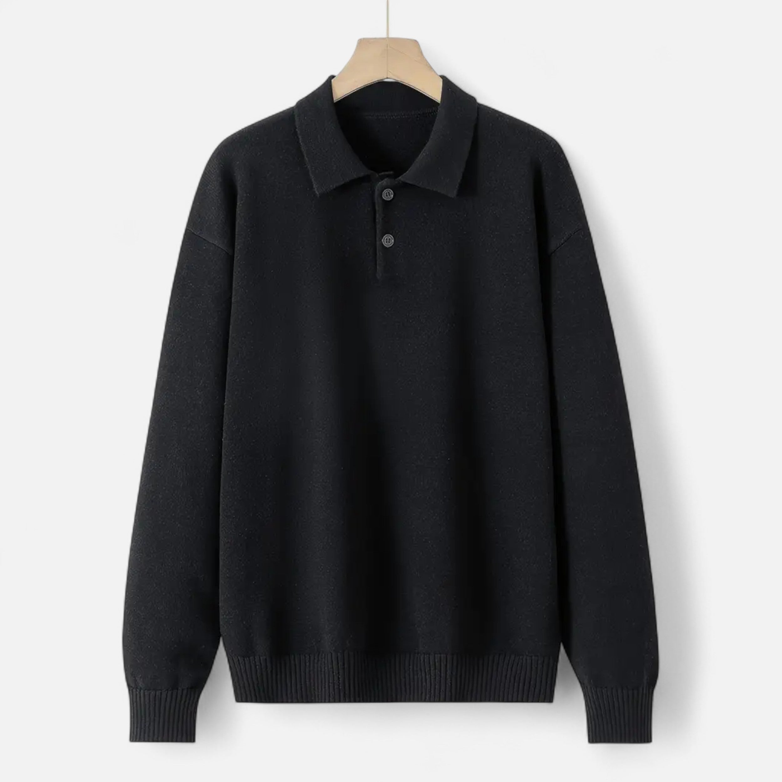 Belavoire | Men’s Knit Polo Sweater Autumn/Winter Classic