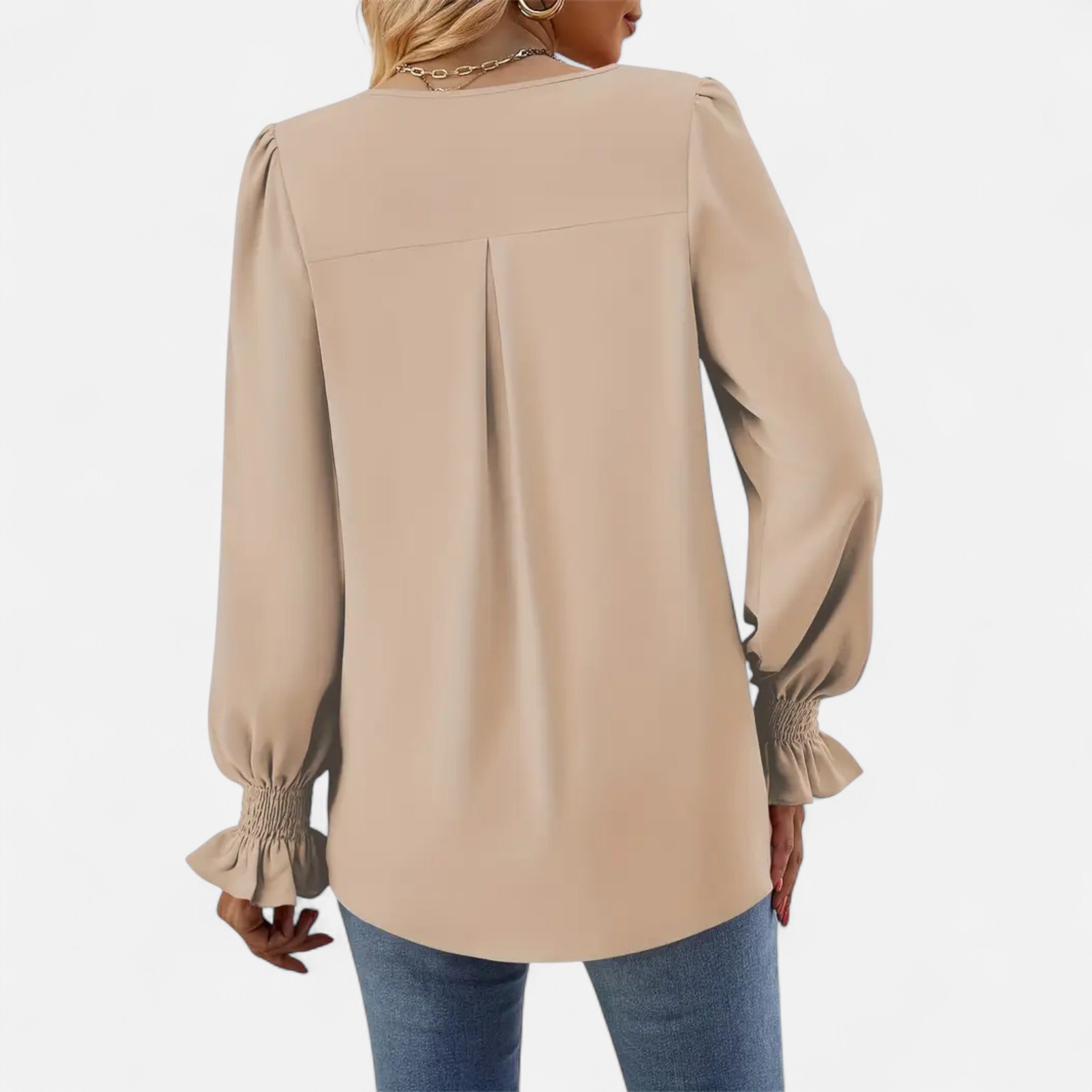 Belavoire | Women’s Chiffon V-Neck Blouse Classic